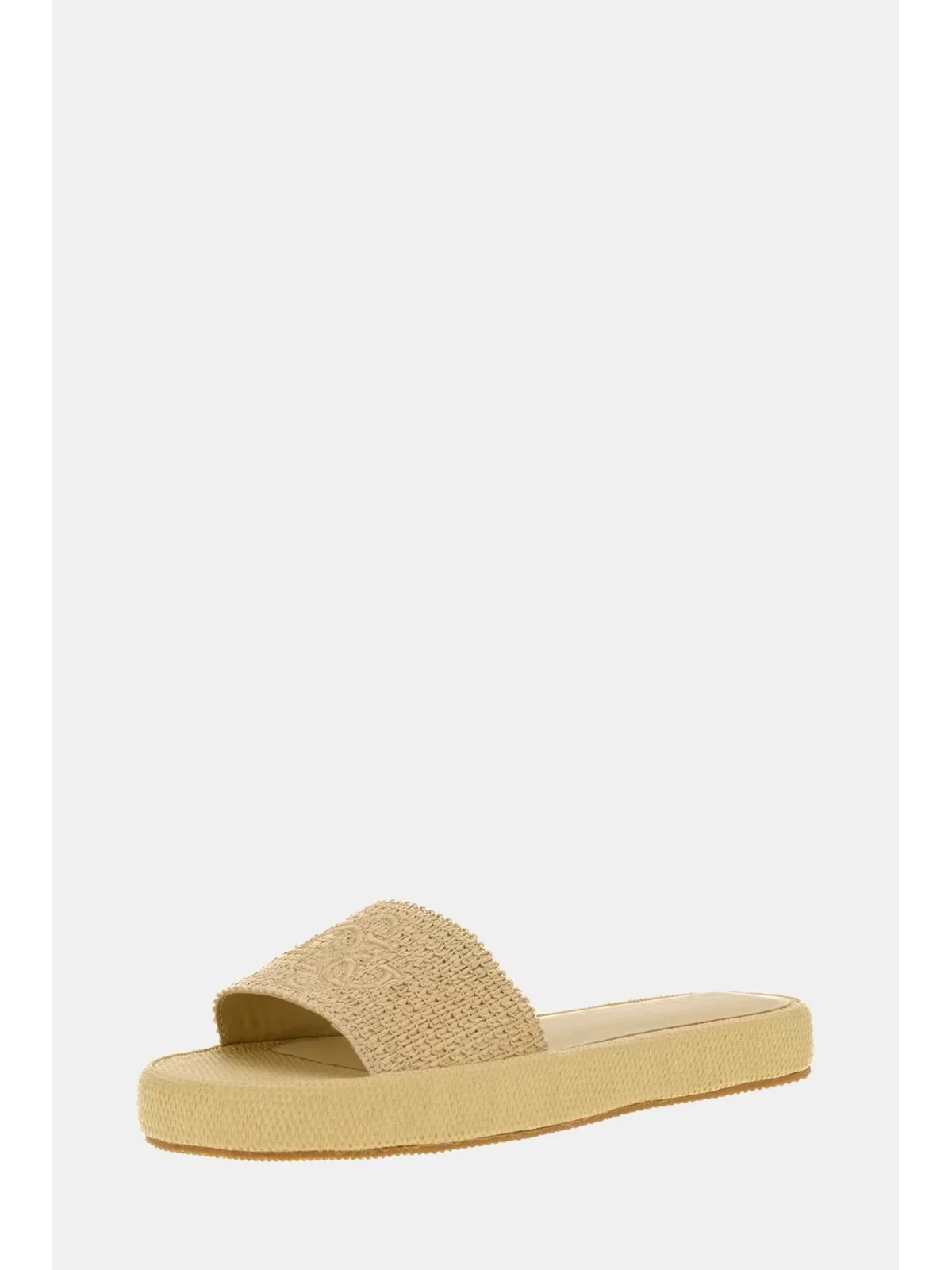 GUESS Ciabatta Donna TEXTURED RAFFIA SANDAL E6GZ08 WQ730 G1G1 NUDE SAND - Image 2
