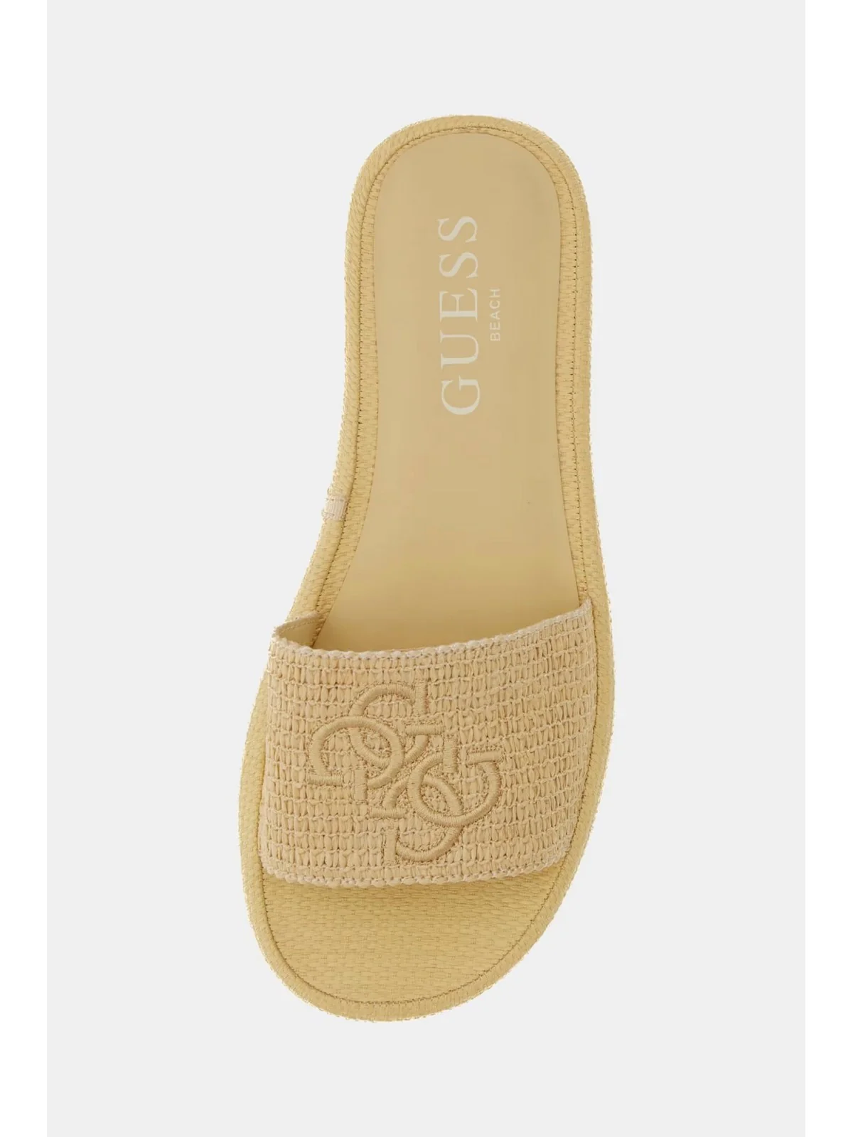 GUESS Ciabatta Donna TEXTURED RAFFIA SANDAL E6GZ08 WQ730 G1G1 NUDE SAND - Image 4