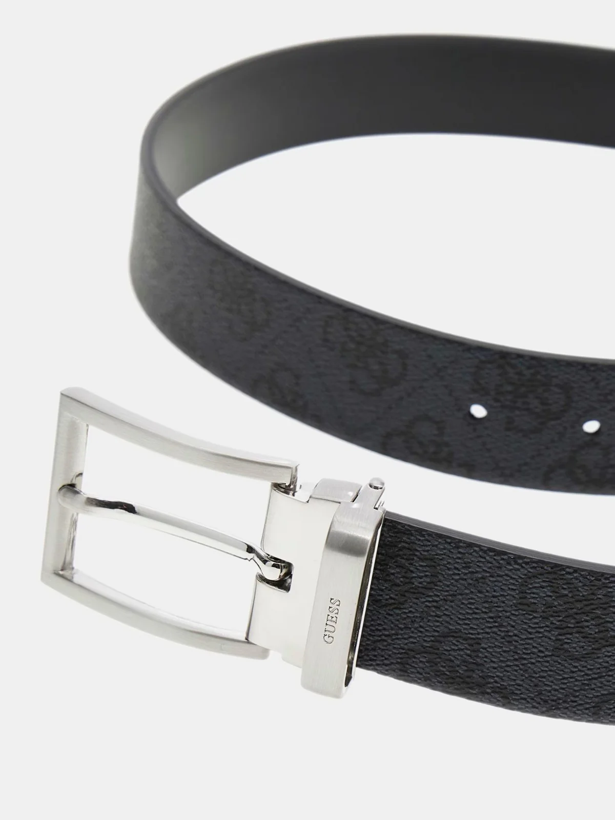 GUESS Cintura Uomo BUCAREST REV & ADJ BT H35 BMBCLO P5135 BLA BLACK - Image 5