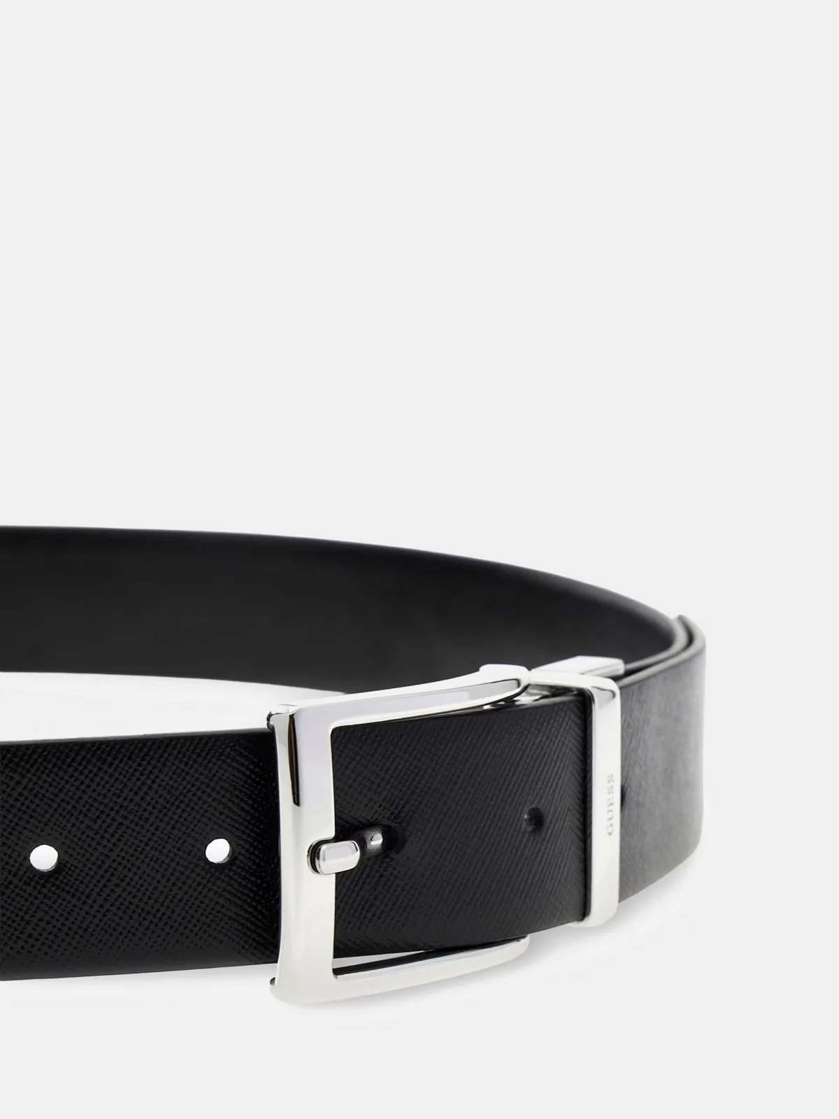 GUESS Cintura Uomo MILANO ADJ & REV H35 BM7866 P6135 BLA BLACK - Image 4