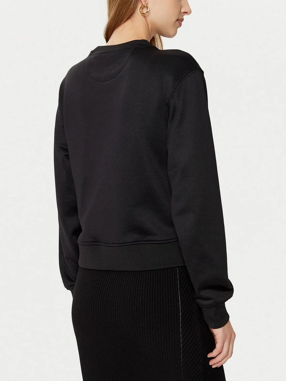 GUESS Felpa Donna CN PEONY LOGO FLEECE W5RQ05 K7EX1 JBLK Nero - Image 3