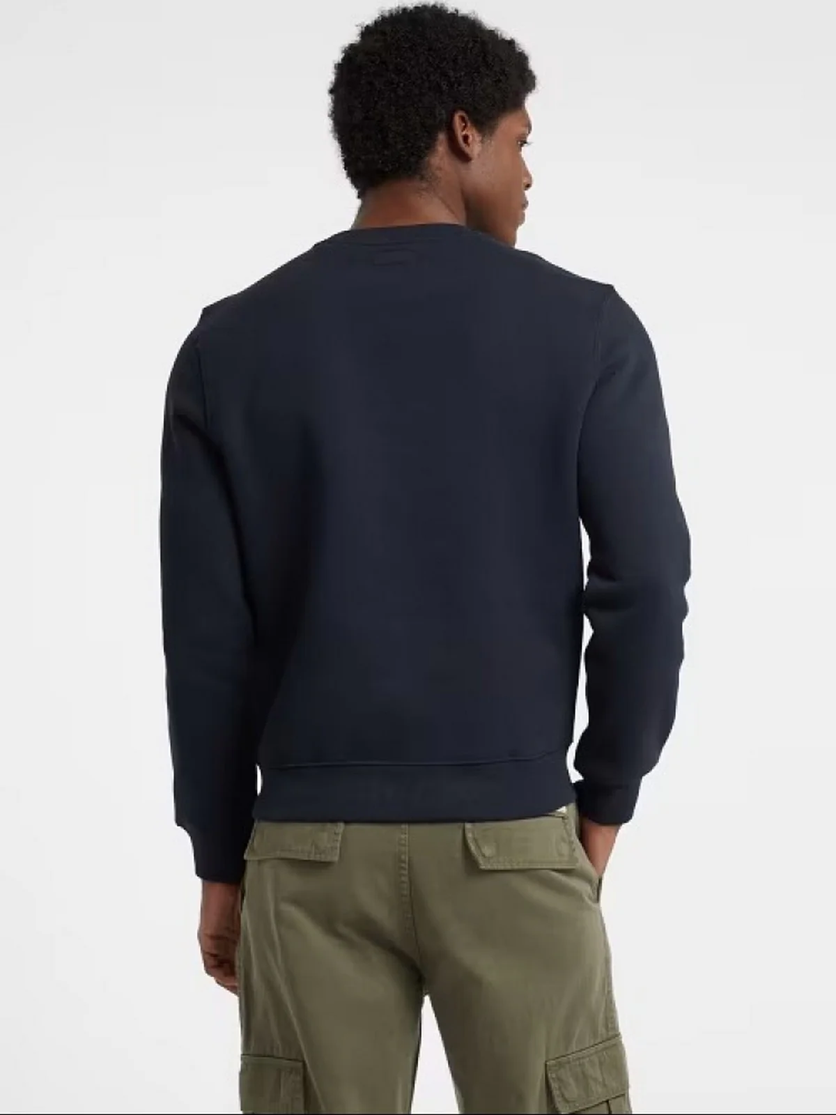 GUESS Felpa Uomo GJ SLIM SCRIPT CREWNECK M5BQ35 K9V31 A71W DARING OCEAN - Image 4