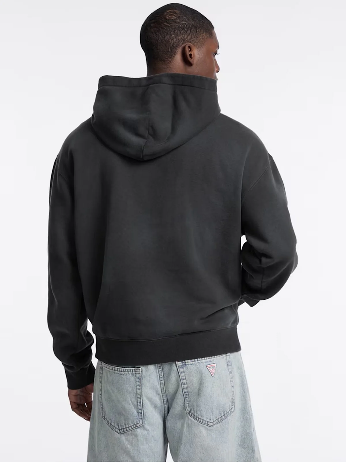GUESS Felpa Uomo GO BAKER LOGO HOODIE M5BQ42 K4110 JTMU JET BLACK MULTI - Image 3