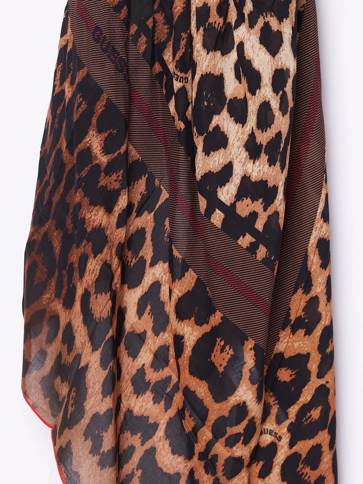 GUESS Foulard Donna FOULARD 130X130 AW5304 SIL03 BRO Marrone - Image 2