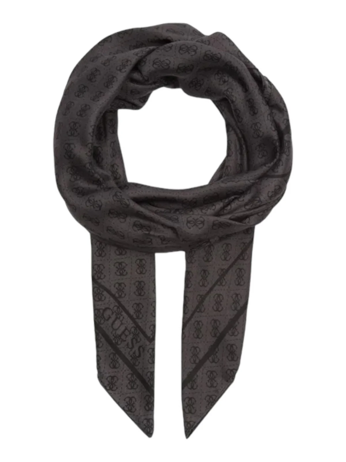 GUESS Foulard Donna G-James Logo Kefiah AW9986 SIL30 CLO Grigio - Image 2