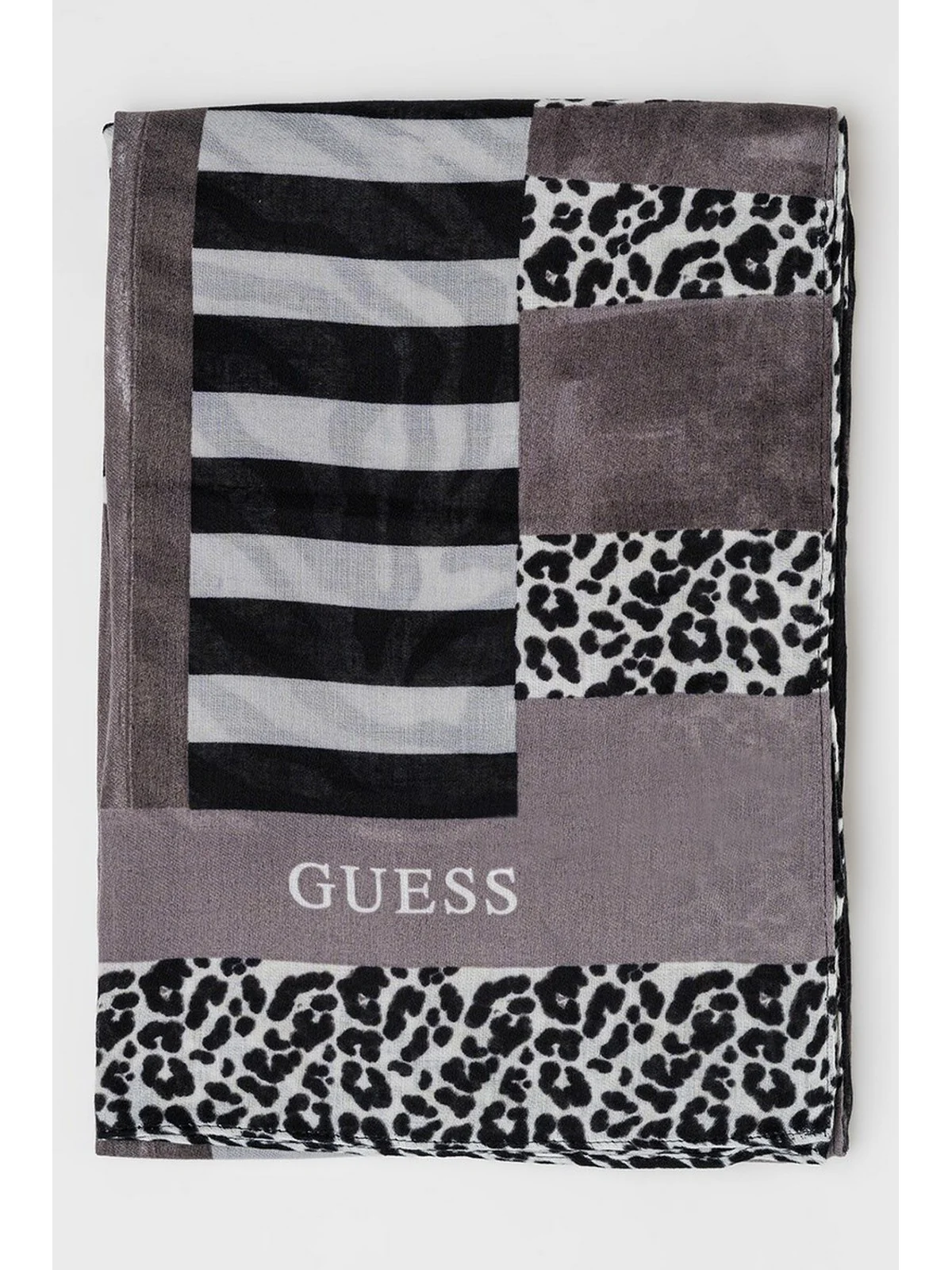 GUESS Foulard Donna Kefiah 130X130 AW9990 POL03 BLA Nero - Image 2