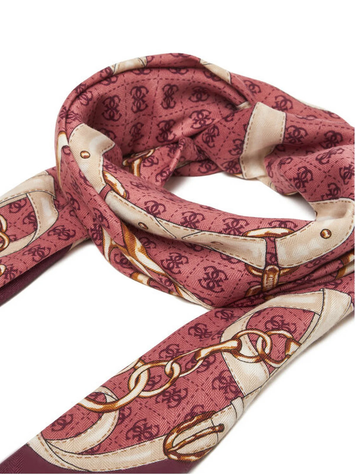 GUESS Foulard Donna NOELLE PRINTED KEFIAH 130X130 AW5412 POL03 WIN WINE - Image 3