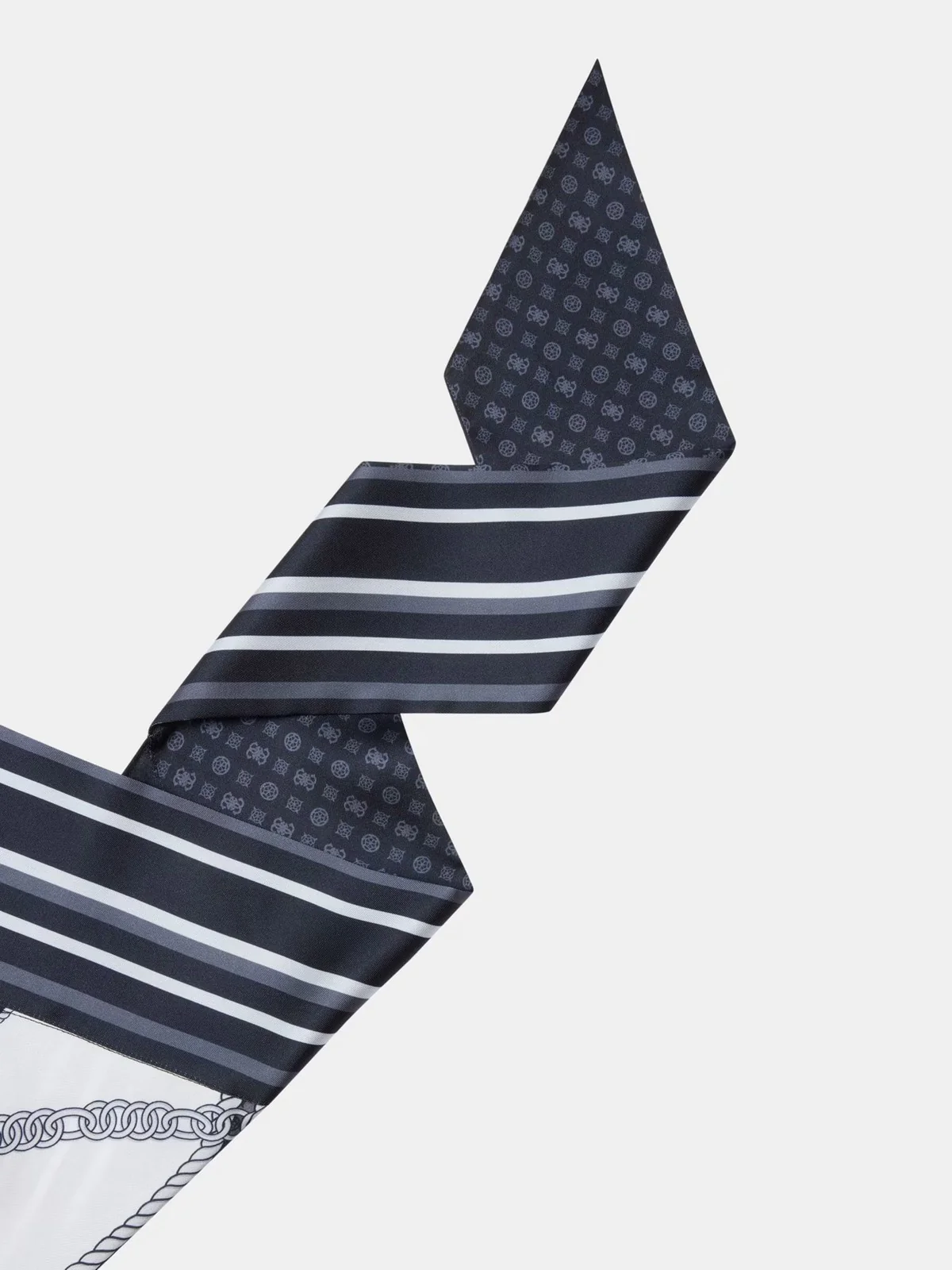 GUESS Foulard Donna PRINTED BANDANA 70 X 70 AW5489 POL03 BLA BLACK - Image 4