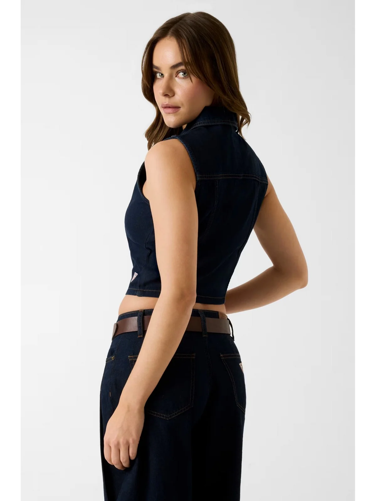GUESS Gilet Donna GJ CROPPED TOP W6GHZ9 D7971 GSMM GJ SUMMER VINTAGE DA - Image 4