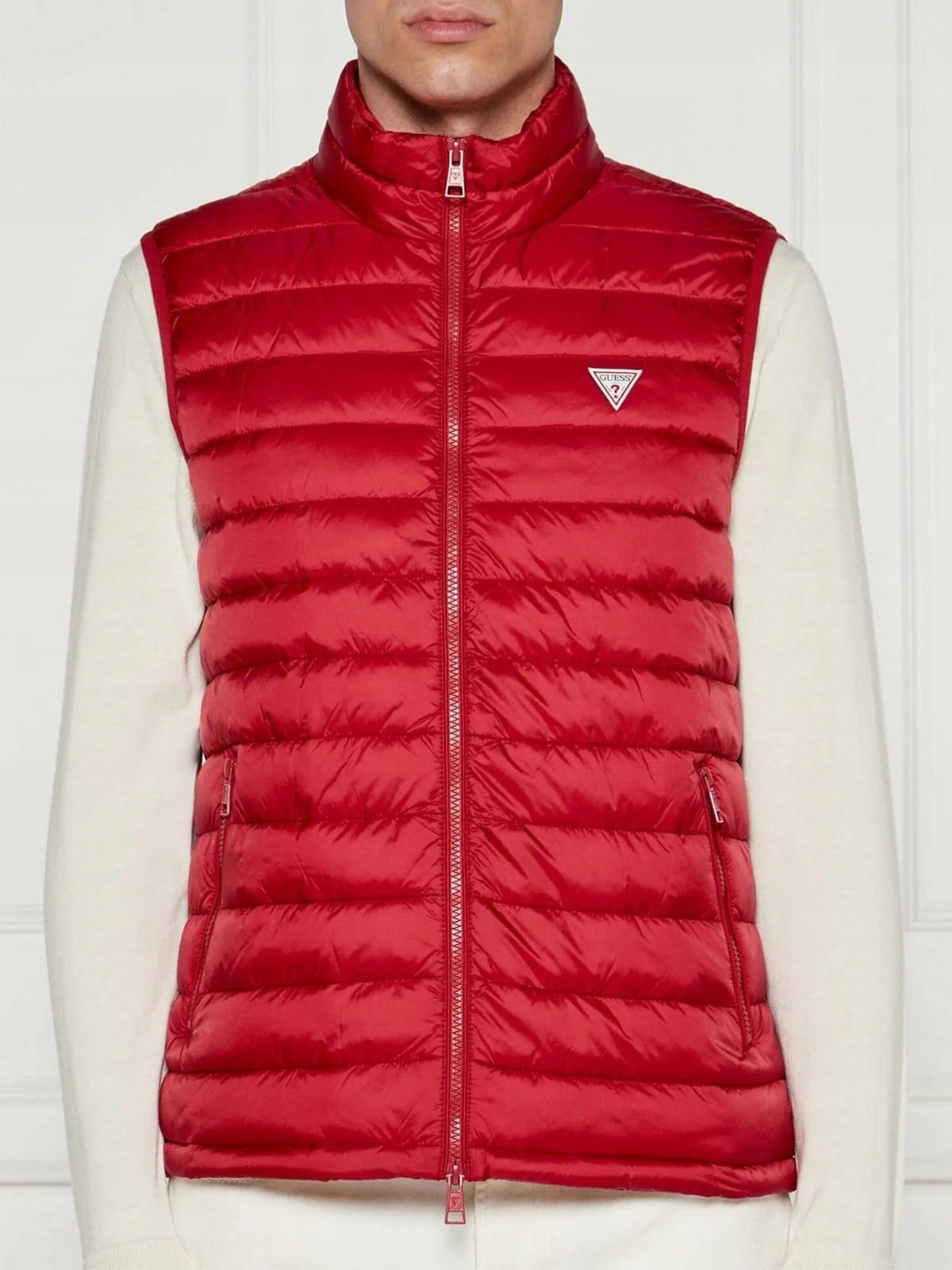 GUESS Gilet Uomo Gj Hooded Puffer Ves M4YN11 WG922 G585 Rosso - Image 3