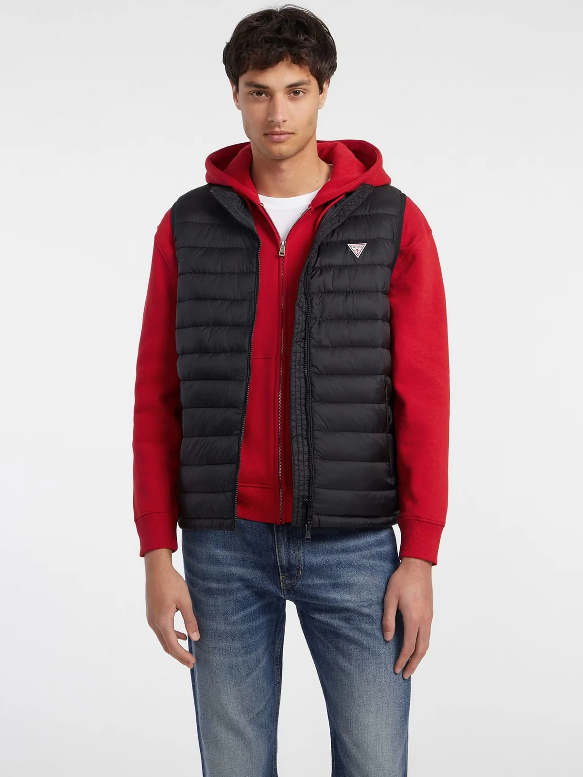 GUESS Gilet Uomo Gj Hooded Puffer Ves M4YN11 WG922 JBLK Nero - Image 2