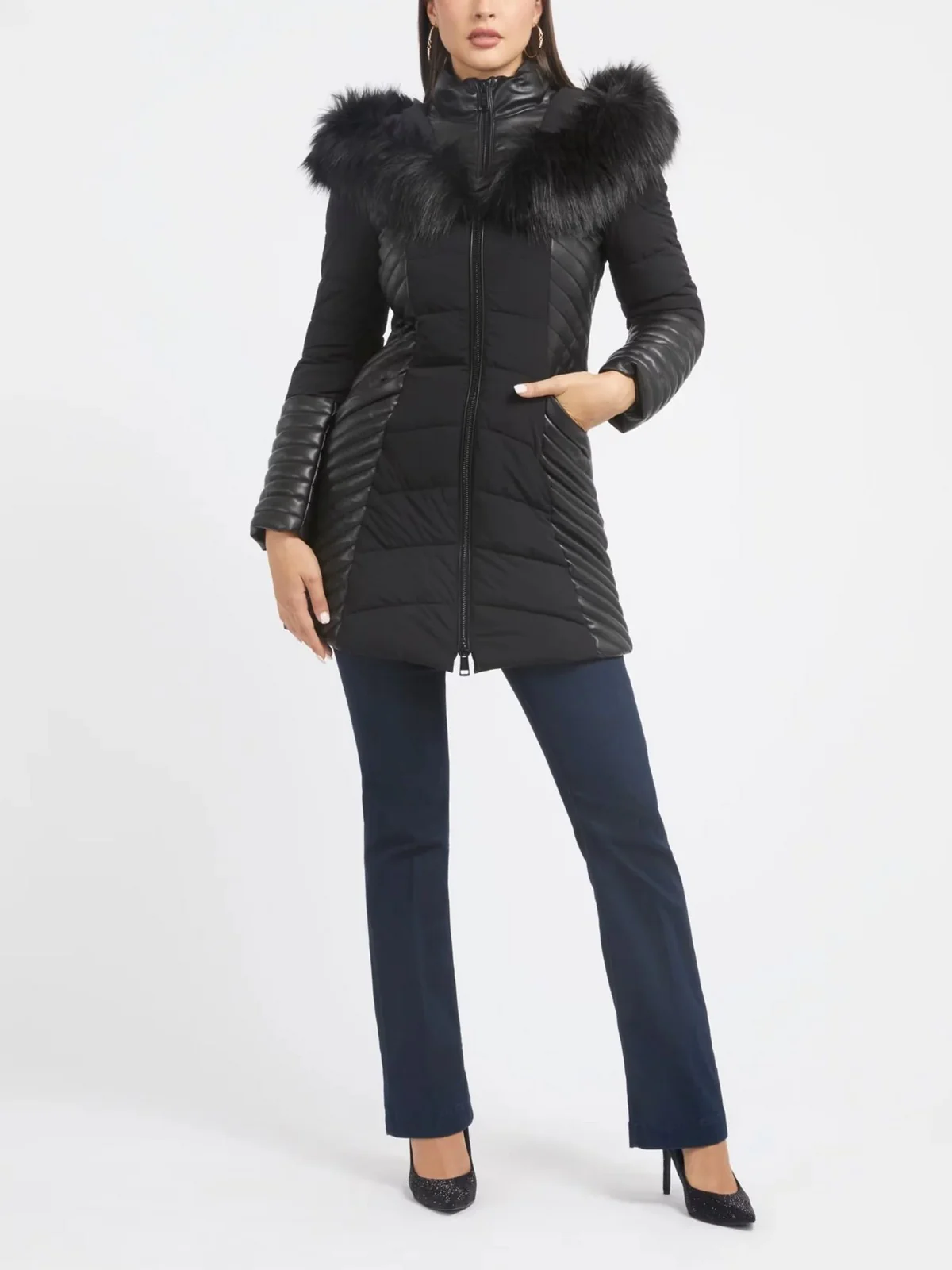 GUESS Giubbino Donna NEW OXANA JACKET W4BL61 WGLZ0 JBLK Jet Black A996 - Image 4