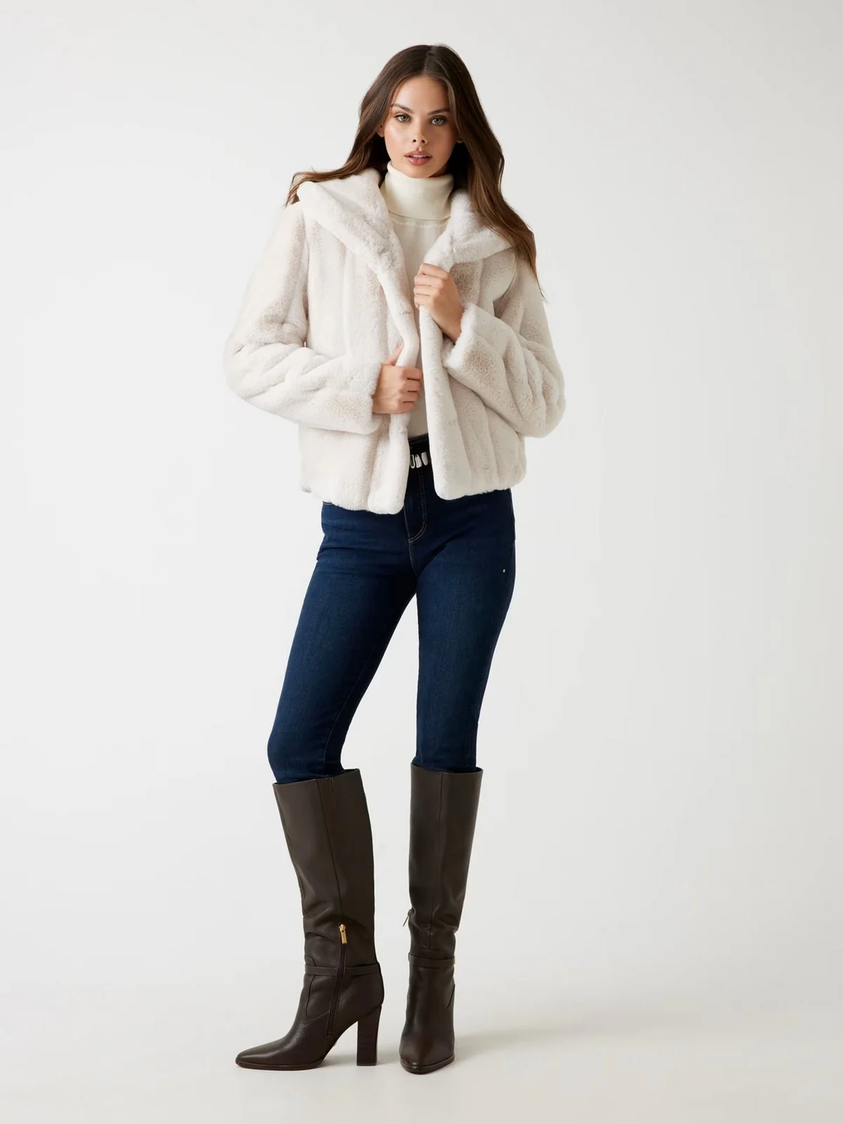 GUESS Giubbino Donna NEW SOPHY JACKET W0BL0N WDCH0 G9L9 MUTED STONE - Image 3