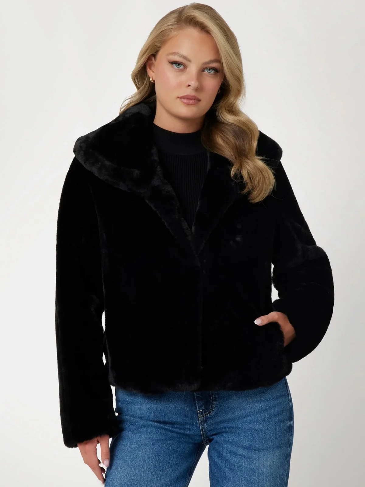 GUESS Giubbino Donna NEW SOPHY JACKET W0BL0N WDCH0 JBLK Jet Black A996 - Image 2