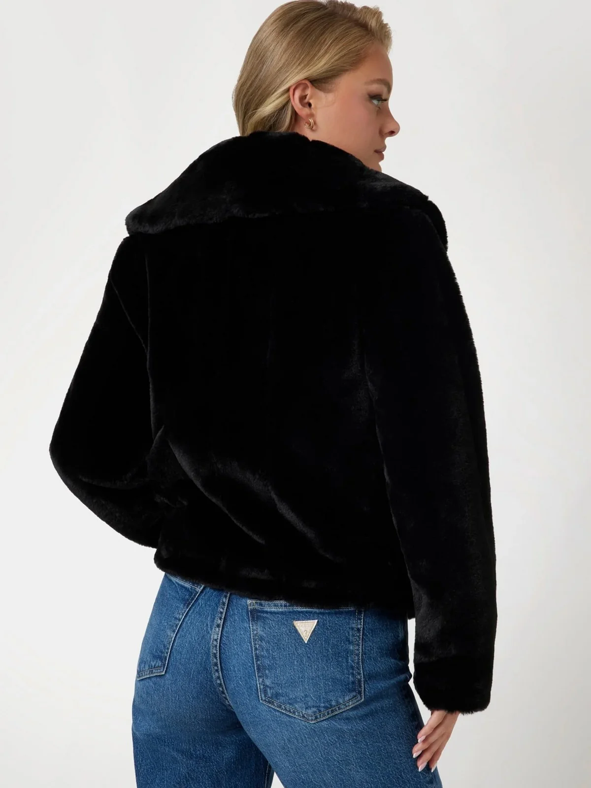 GUESS Giubbino Donna NEW SOPHY JACKET W0BL0N WDCH0 JBLK Jet Black A996 - Image 3