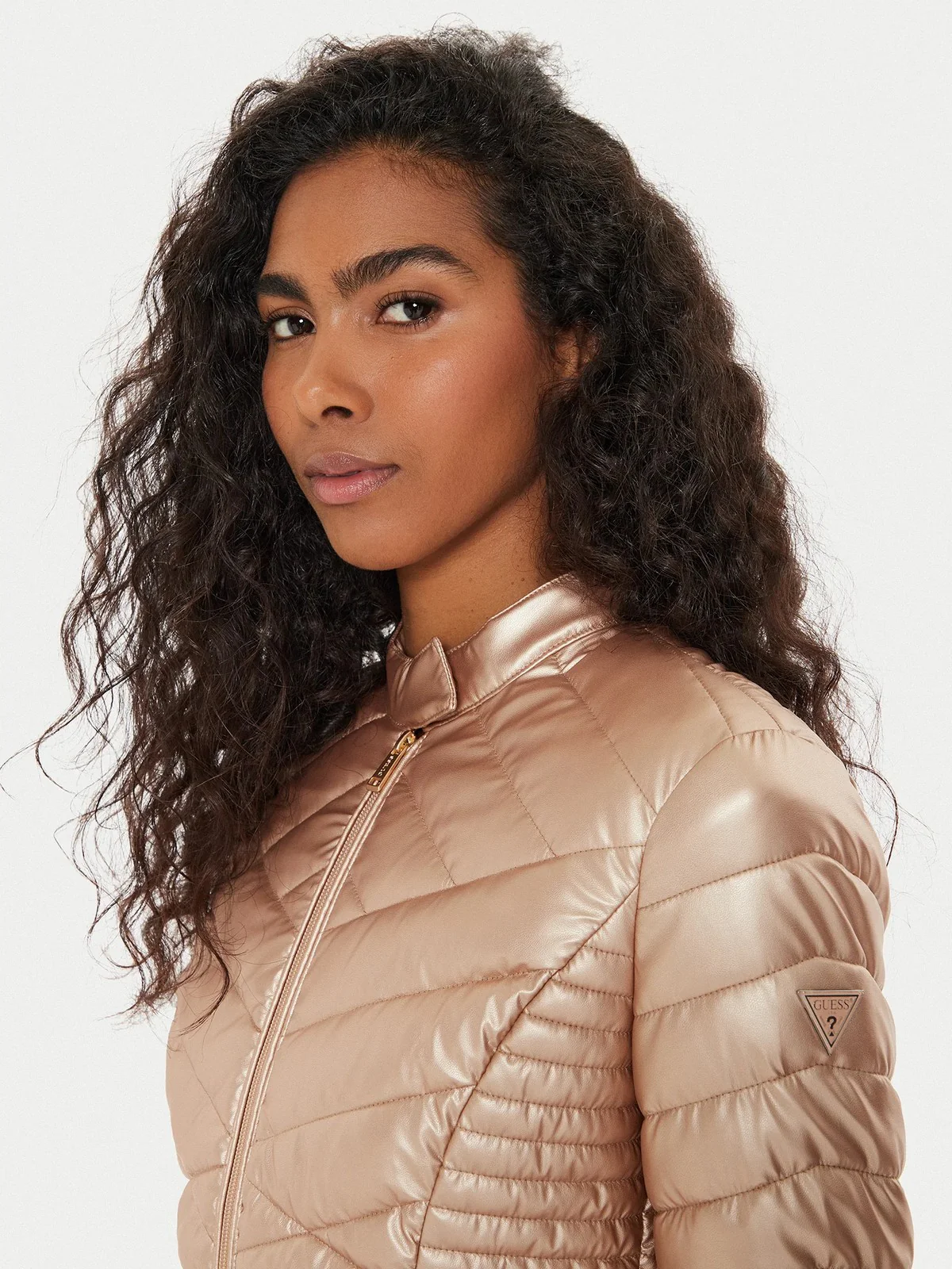 GUESS Giubbino Donna NEW VONA JACKET W4YL06 KCBV0 F6CK Rosa - Image 4