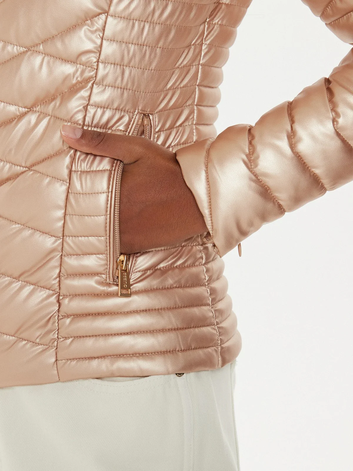 GUESS Giubbino Donna NEW VONA JACKET W4YL06 KCBV0 F6CK Rosa - Image 5