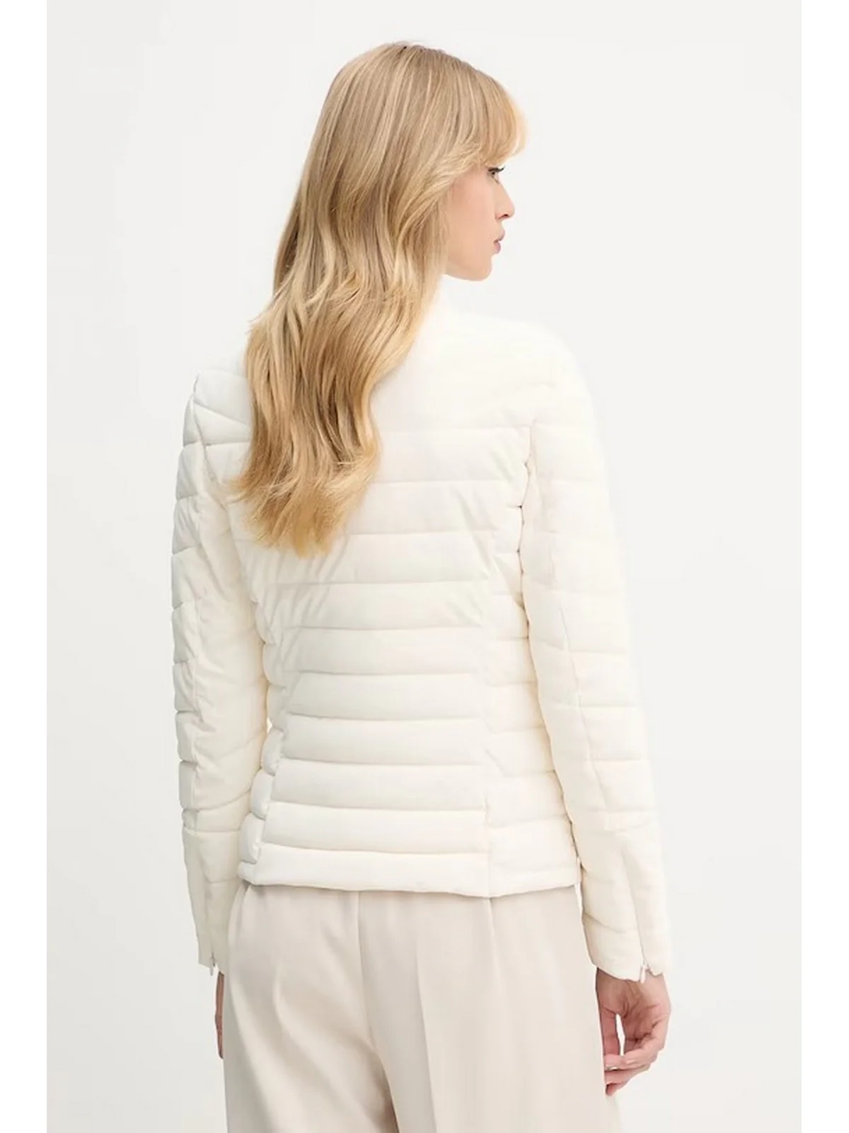 GUESS Giubbino Donna NEW VONA STRETCH JACKET W5YL13 WHDQ0 G9L9 MUTED STONE - Image 3