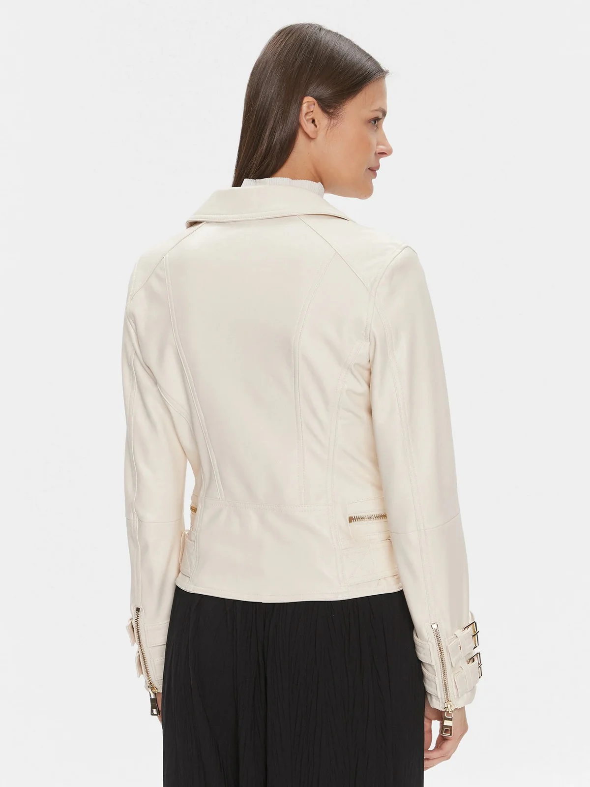 GUESS Giubbino Donna Olivia Moto Jacket W3BL93 K8S30 F1P5 Bianco - Image 4