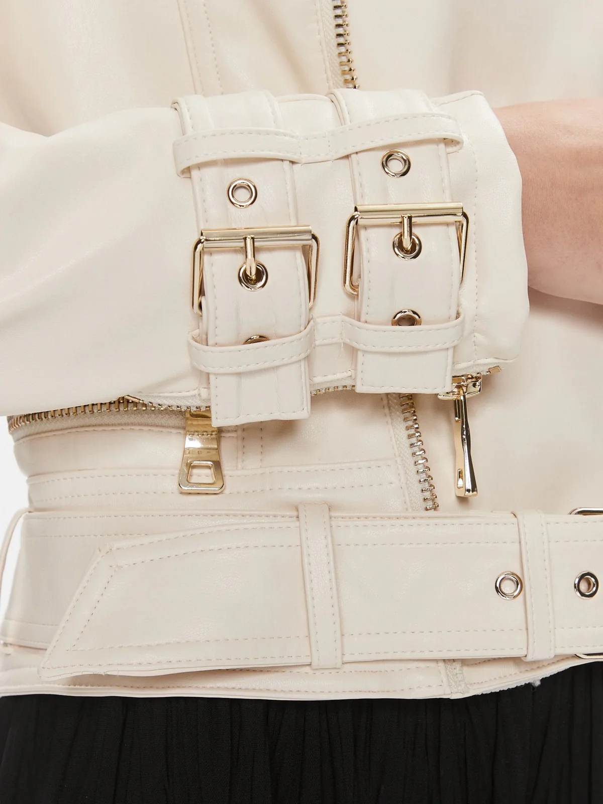 GUESS Giubbino Donna Olivia Moto Jacket W3BL93 K8S30 F1P5 Bianco - Image 6