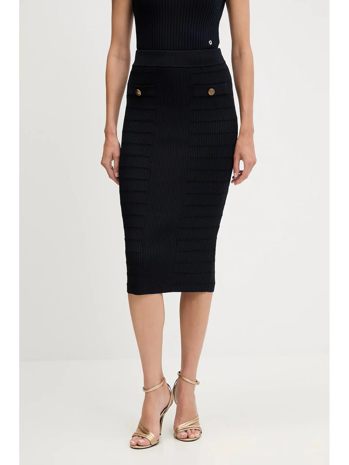 GUESS Gonna Donna EVANGELINE SWTR SKIRT W5YD66 Z0130 JBLK Jet Black A996 - Image 2
