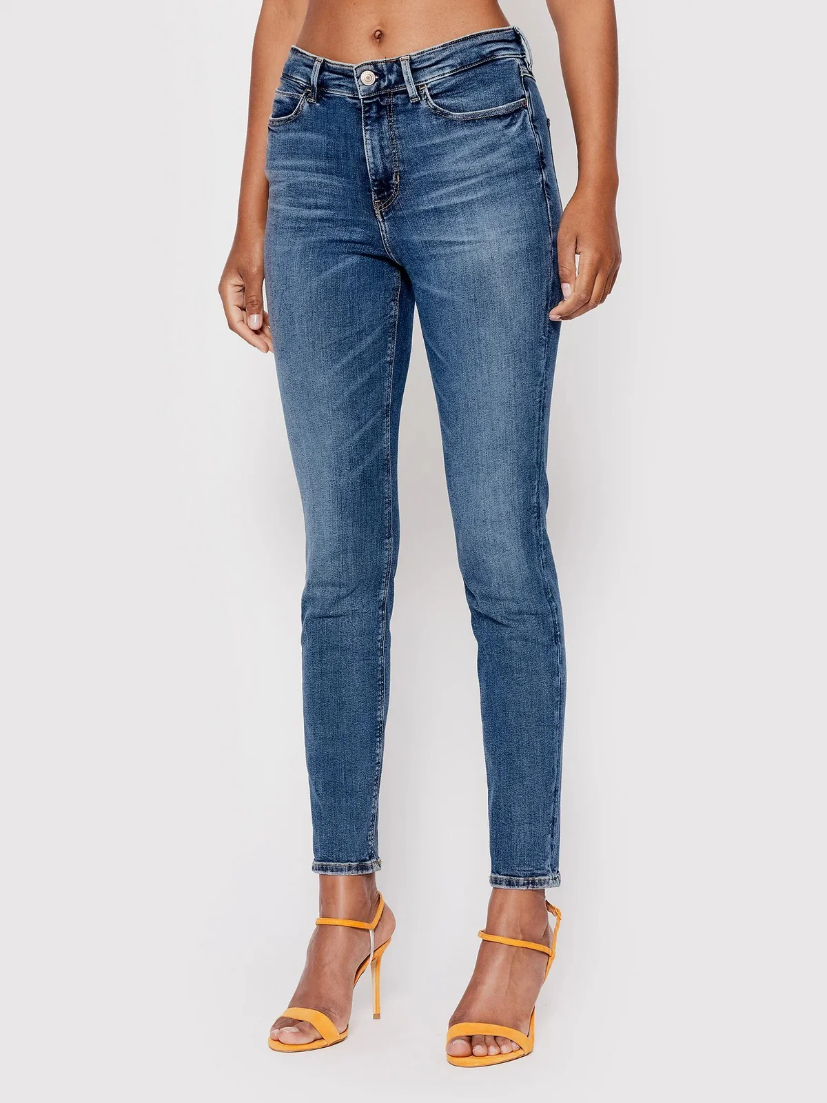 GUESS Jeans Donna 1981 Skinny W2YA46 D4Q02 CMD1 Blu - Image 3