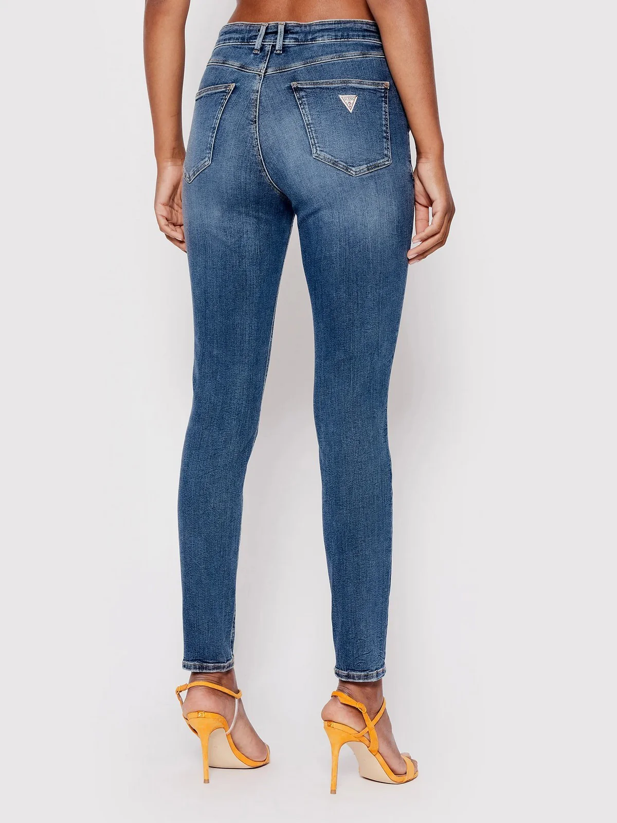 GUESS Jeans Donna 1981 Skinny W2YA46 D4Q02 CMD1 Blu - Image 4
