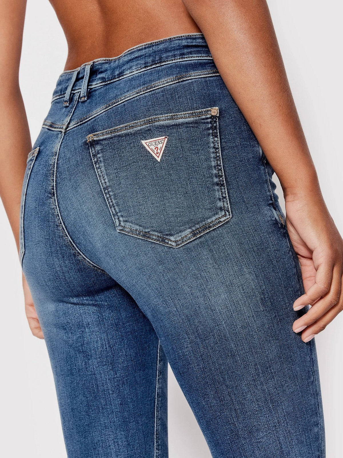 GUESS Jeans Donna 1981 Skinny W2YA46 D4Q02 CMD1 Blu - Image 5