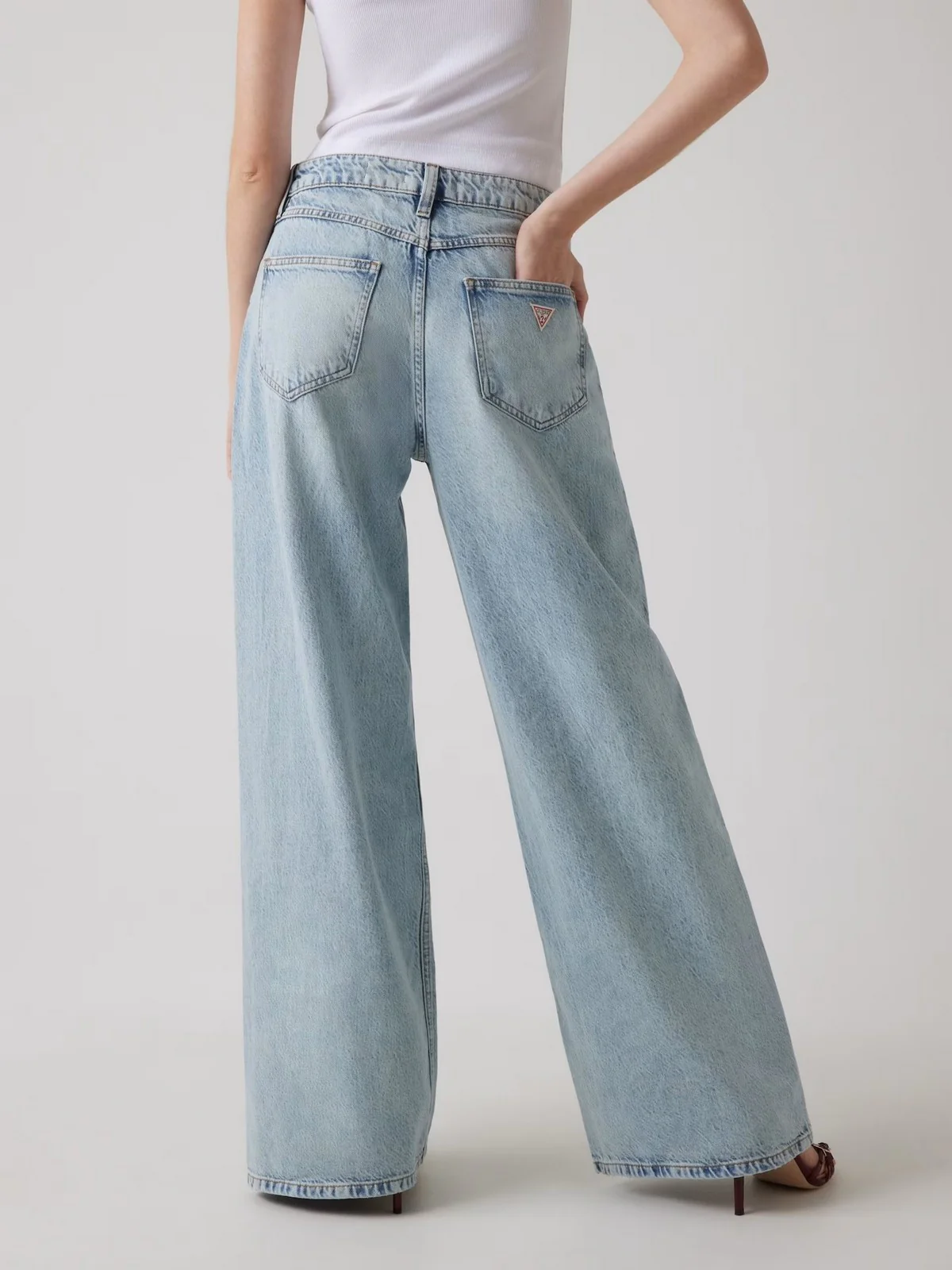 GUESS Jeans Donna BELLFLOWER W5RA82 D5BO0 JRSY Blu - Image 3