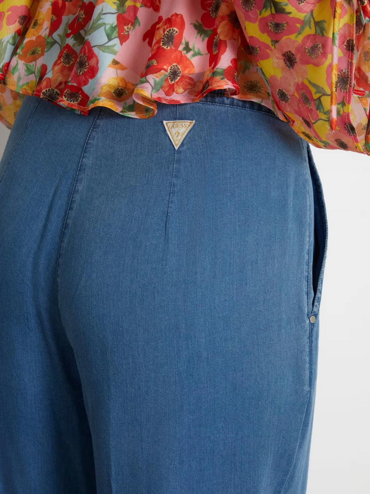 GUESS Jeans Donna Eliane Pant W4GA0N D5CD2 S0RT Blu - Image 4