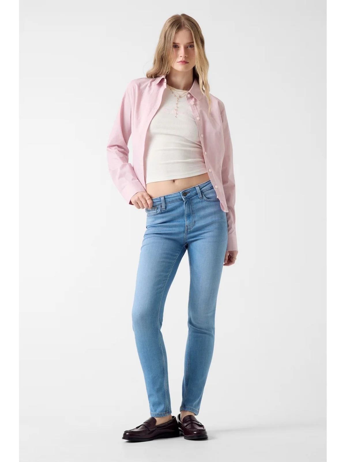 GUESS Jeans Donna GJ G05 HIGH RISE SKINNY W5YA92 D7043 IGHD IN LIGHT SHINE - Image 3