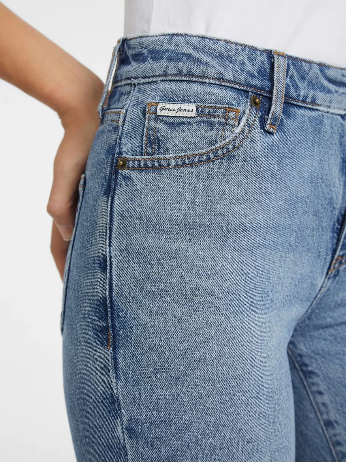 GUESS Jeans Donna GJ G08 MID RISE STRAIGHT W4YA98 D5CC5 GJLV GJ LIGHT VINTAGE WAS - Image 6