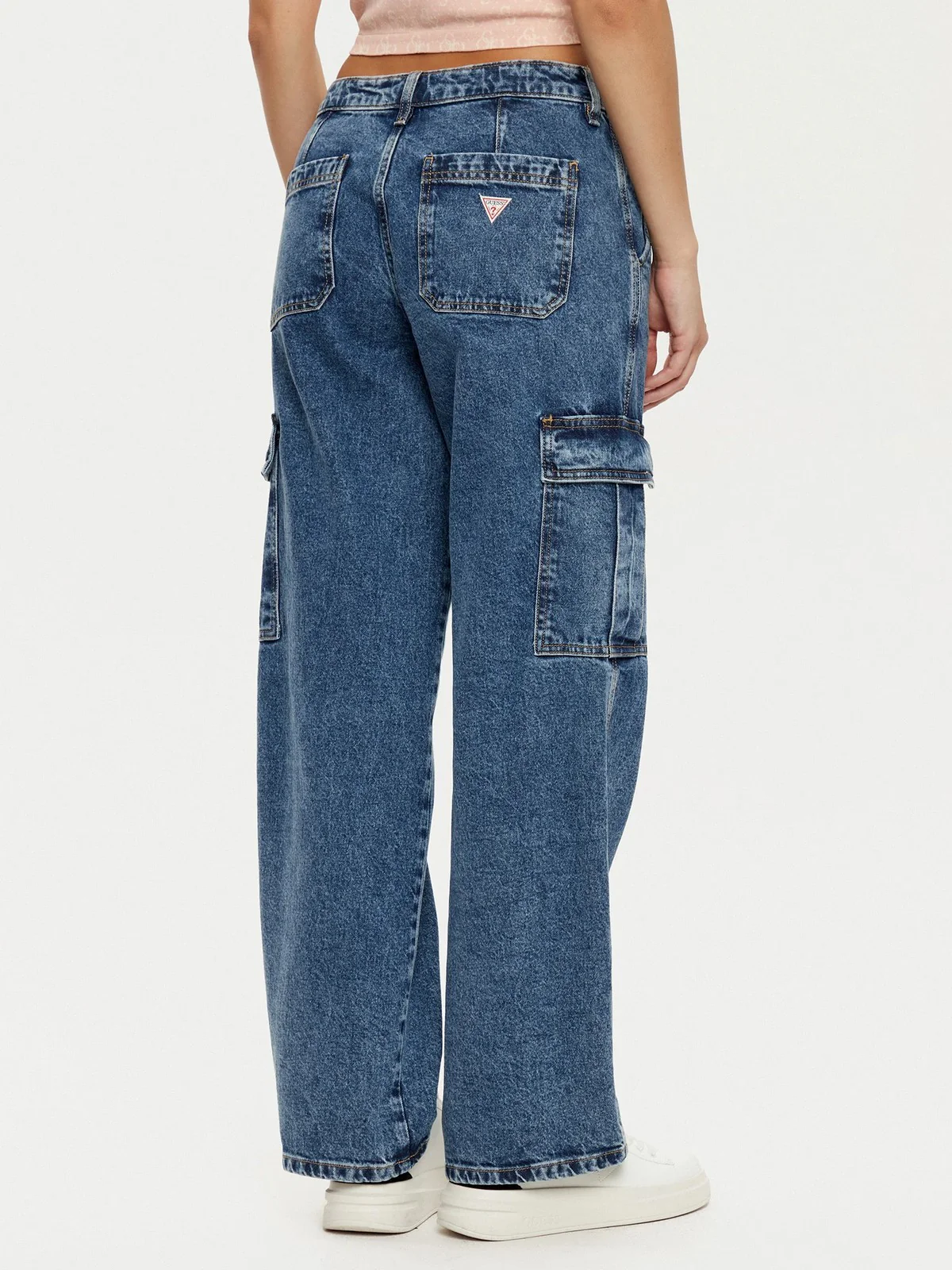 GUESS Jeans Donna GJ G10 CARGO W5RA1R D5M43 M3DW Blu - Image 3
