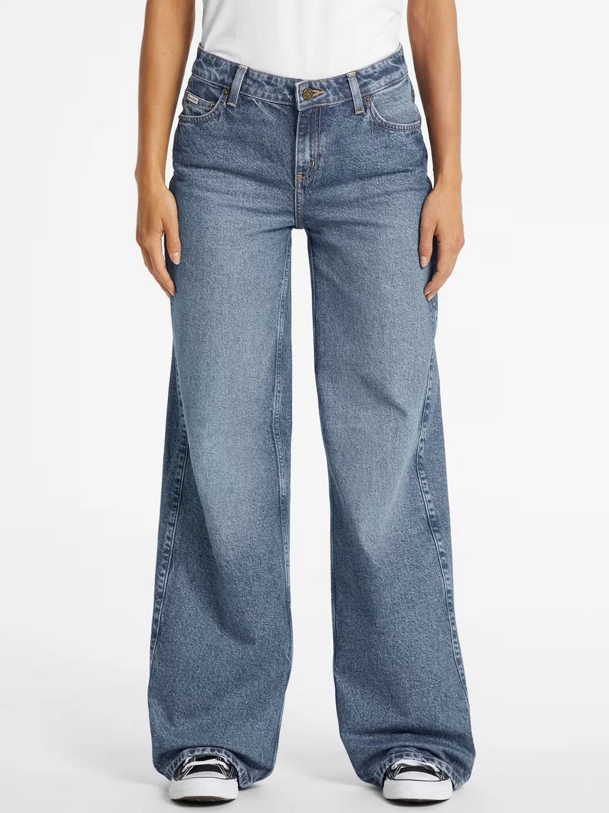 GUESS Jeans Donna GJ G11 WIDE LEG W4BA0Y D5CC4 GJUS GJ MEDIUM USED WASH - Image 2