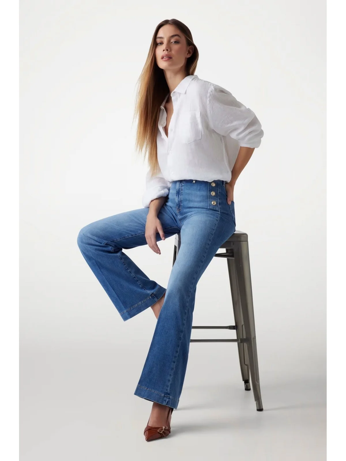 GUESS Jeans Donna NEW FAYE PANT W5GA0P D5Q01 S1ML SIMPLICITY - Image 2