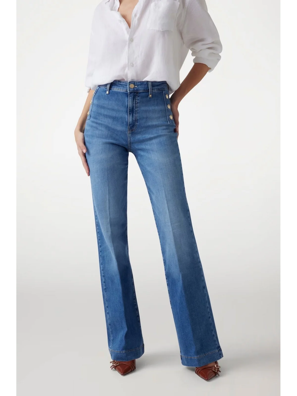 GUESS Jeans Donna NEW FAYE PANT W5GA0P D5Q01 S1ML SIMPLICITY - Image 3