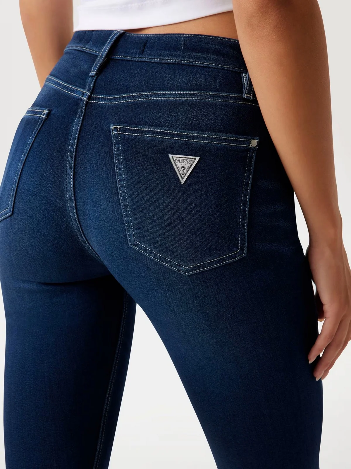 GUESS Jeans Donna SEXY FLARE W5YA0L D0782 CMF7 COMFY BLUE - Image 5