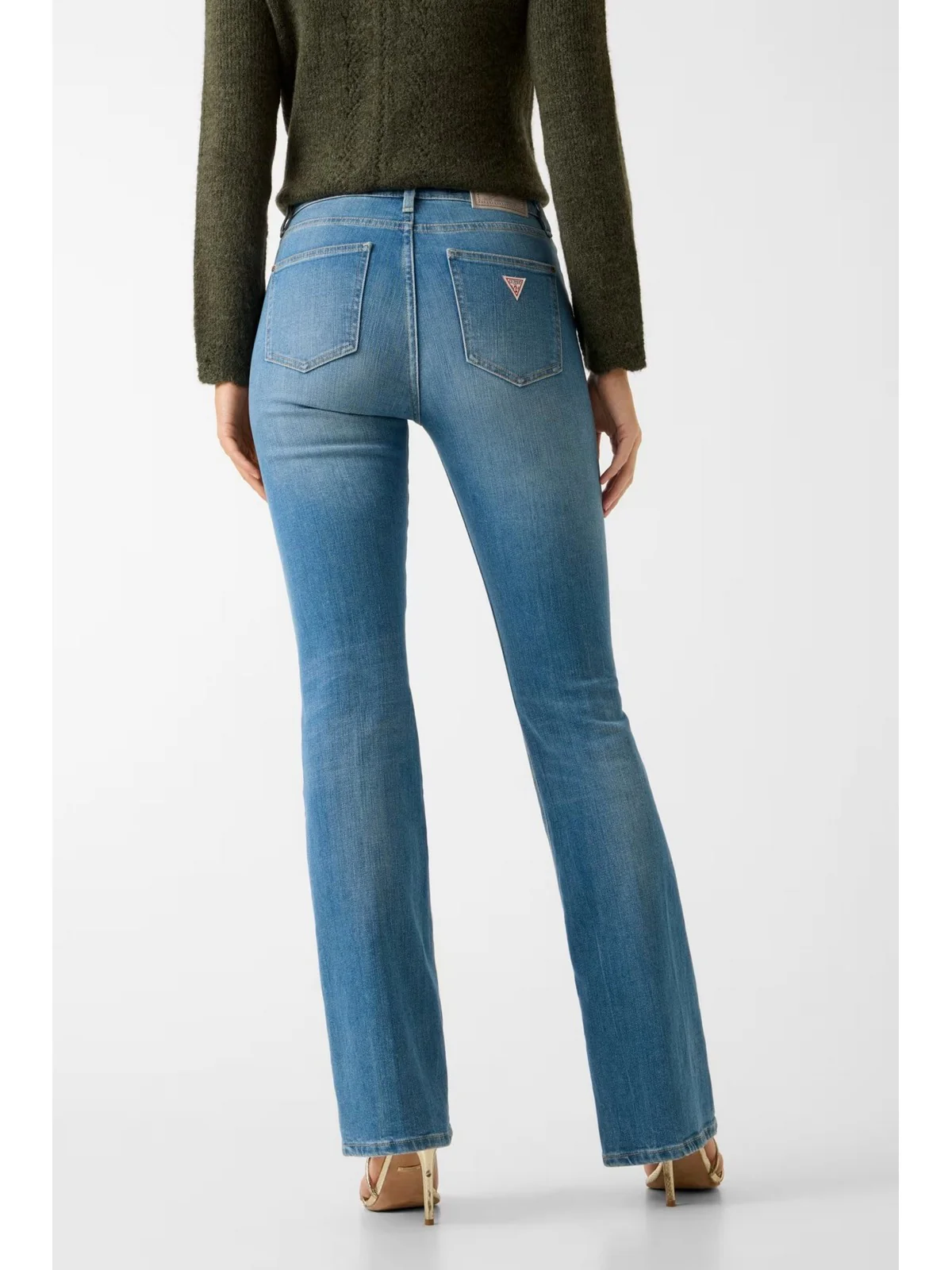 GUESS Jeans Donna SEXY FLARE W6RA0L D6882 SFWH SUNFLOWER BLISS WASH - Image 4