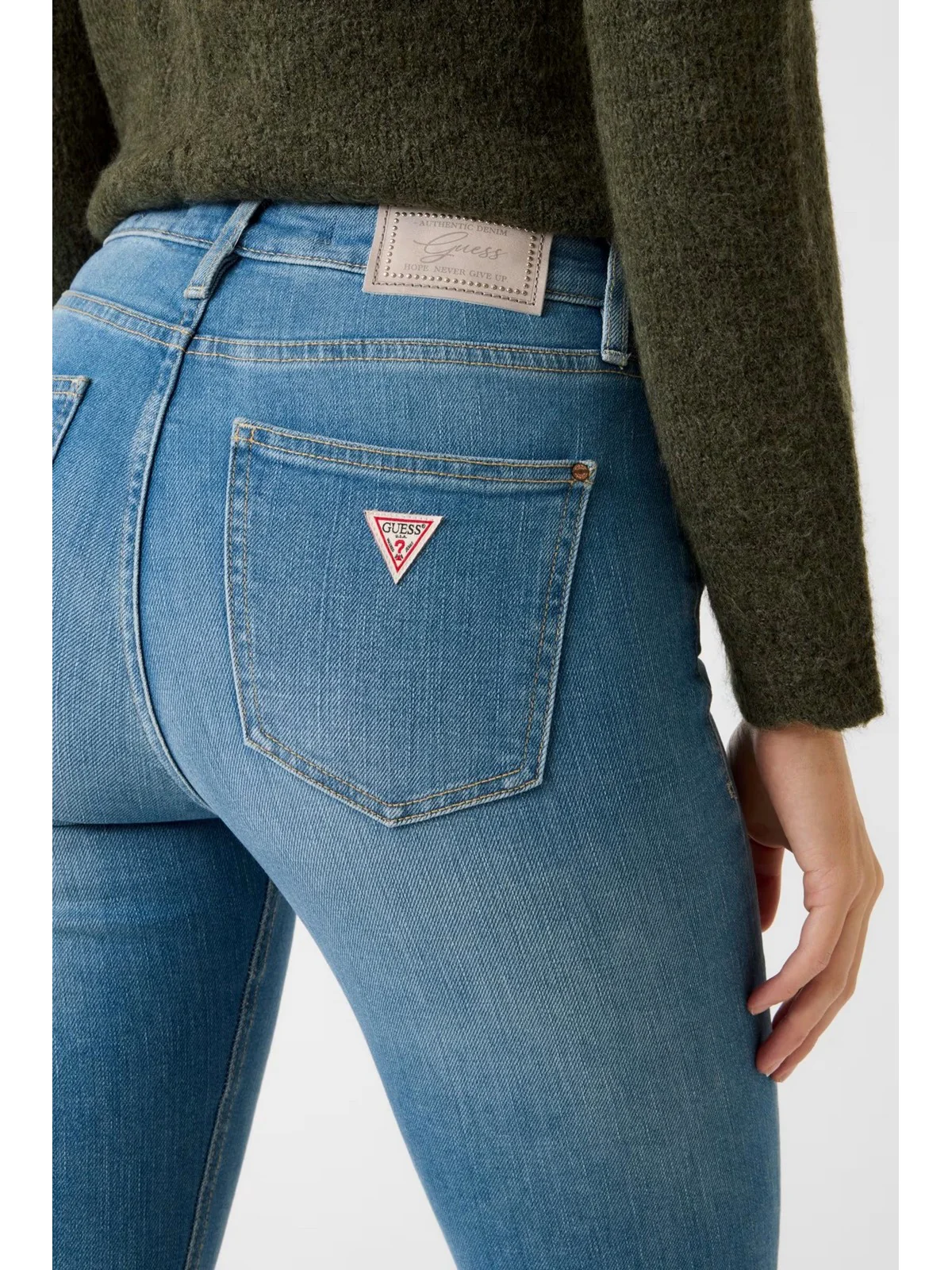 GUESS Jeans Donna SEXY FLARE W6RA0L D6882 SFWH SUNFLOWER BLISS WASH - Image 5