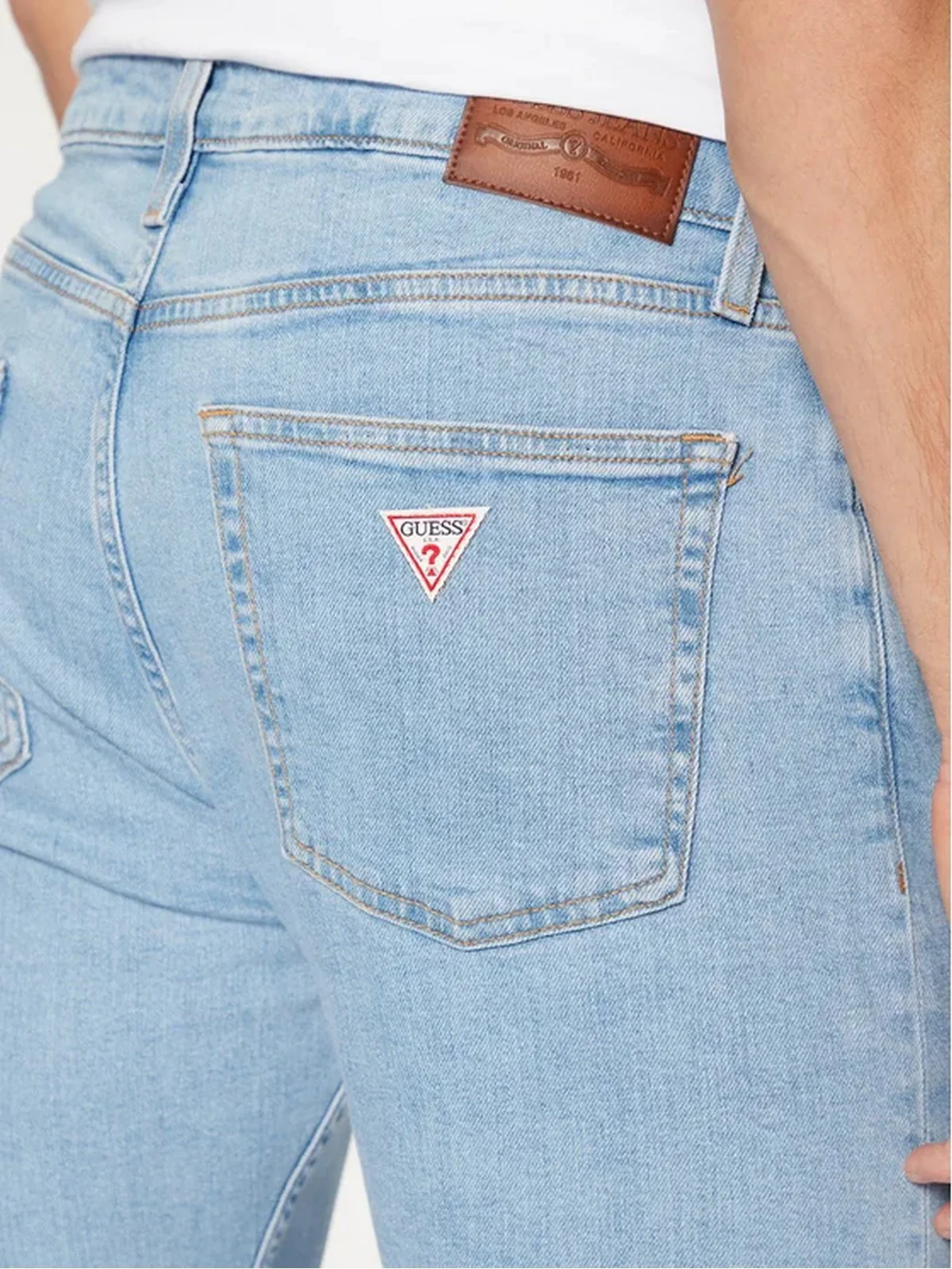 GUESS Jeans Uomo Gj G12 Skinny M4YA0F D5DM1 VAR4 GJ VARANE LIGHT WASH - Image 4