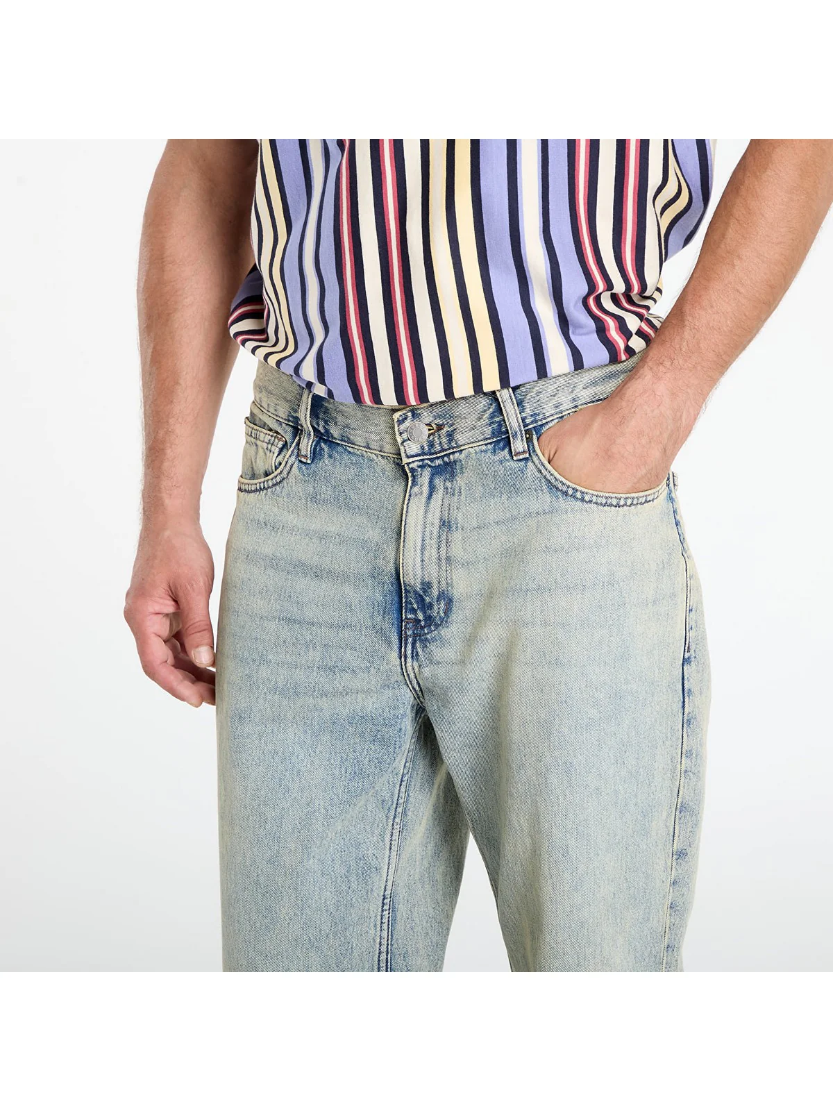 GUESS Jeans Uomo GO BAGGY PANT M5GG51 D5MKF GTLW GO TINTED LEO LT WAS - Image 4