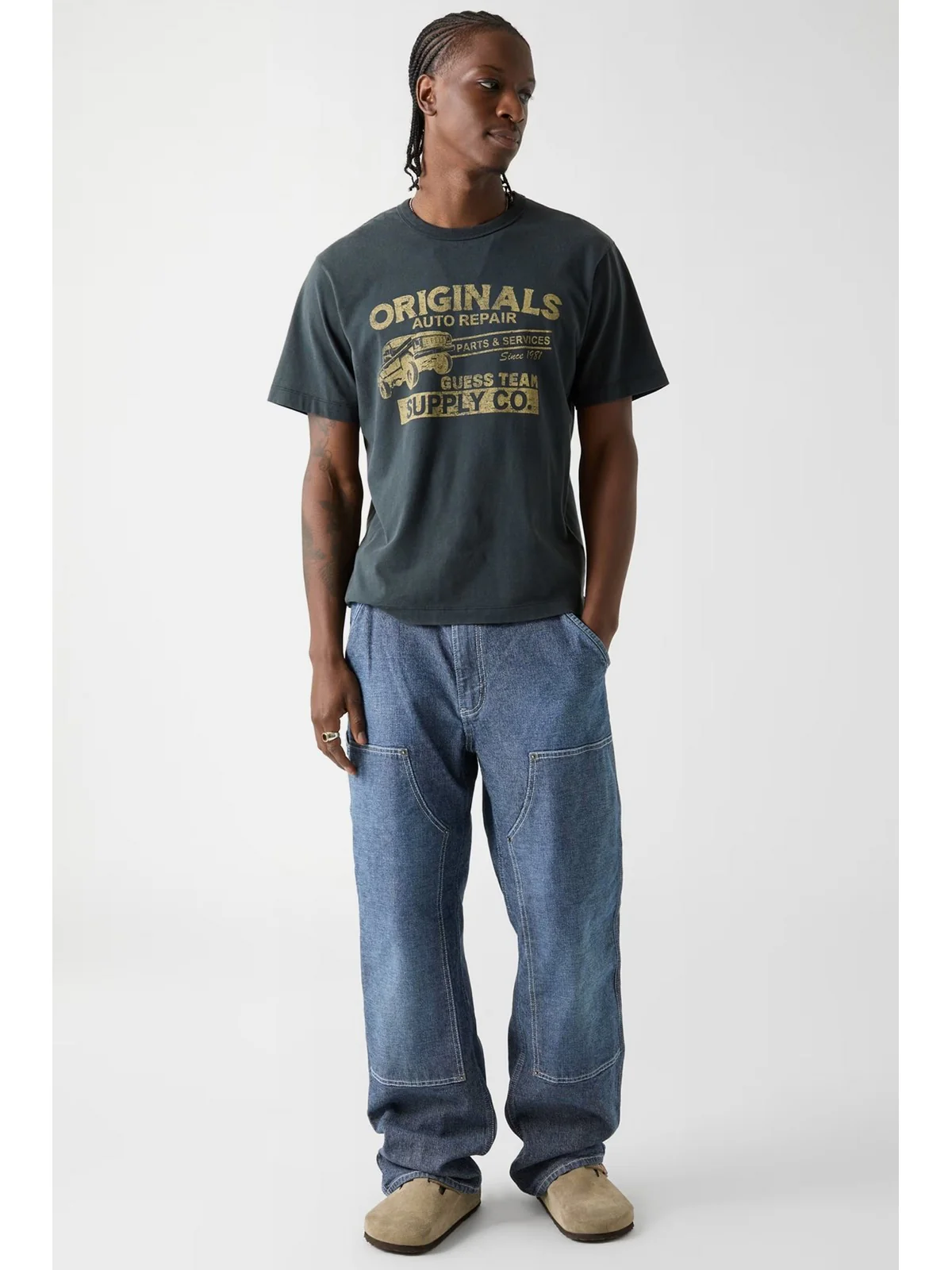 GUESS Jeans X GO PANEL CARPENTER DETAIL M6RA0W D6681 GMEC GO INDIGO MEDIUM CAN - Image 3