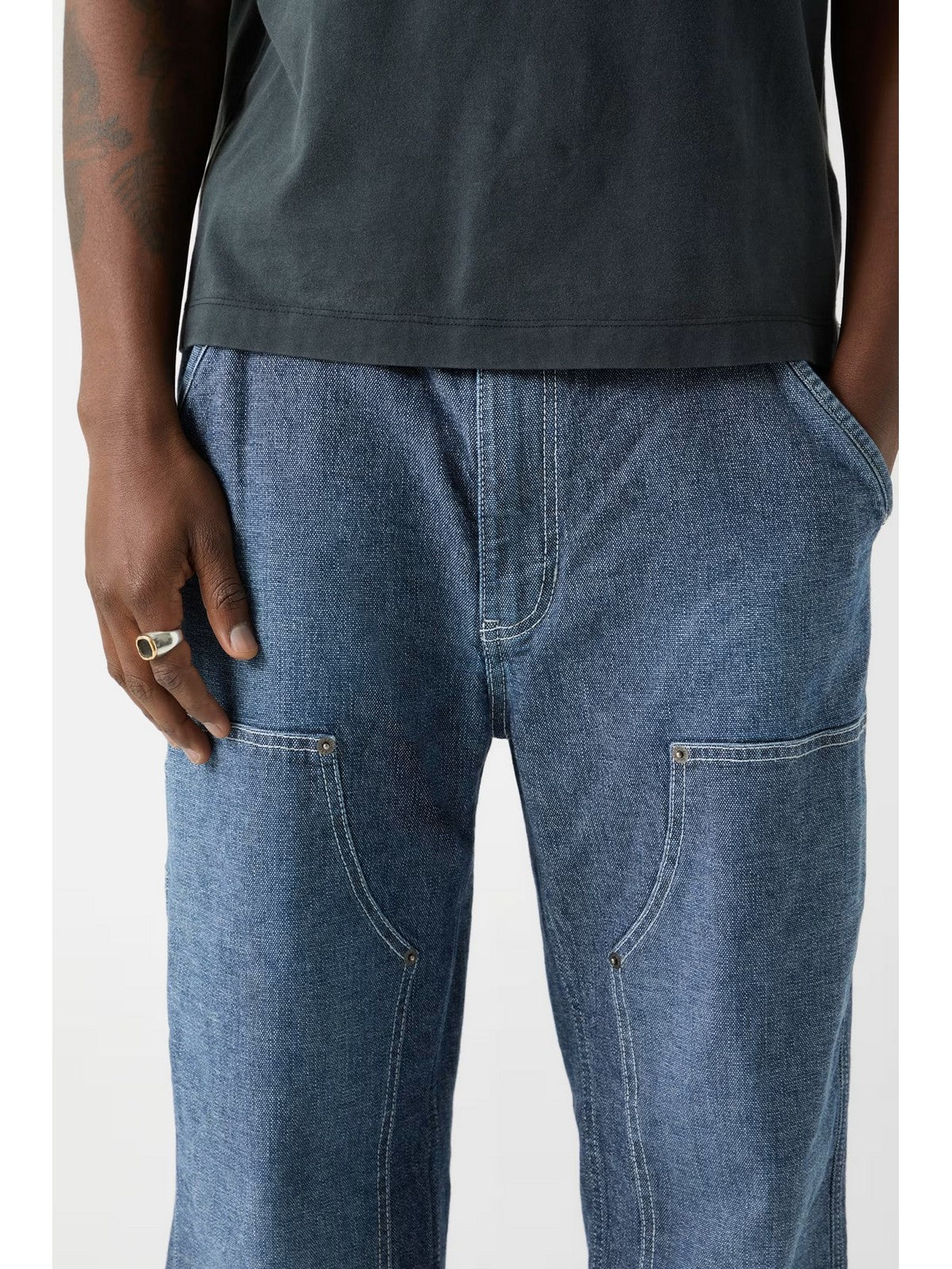 GUESS Jeans X GO PANEL CARPENTER DETAIL M6RA0W D6681 GMEC GO INDIGO MEDIUM CAN - Image 4