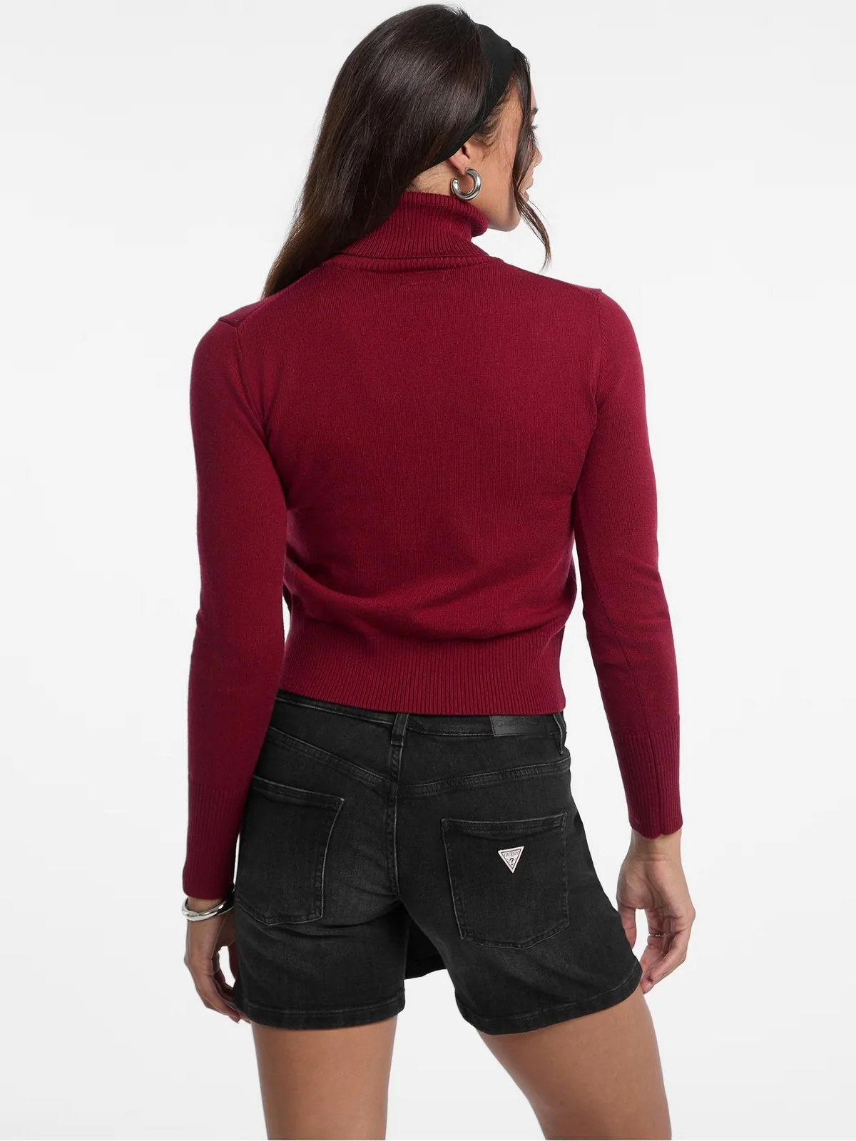 GUESS Maglione dolcevita Donna GJ LS TN GUESS J EMB SWTR W4BR15 Z3HO2 G5M3 RAVISHING RED - Image 6