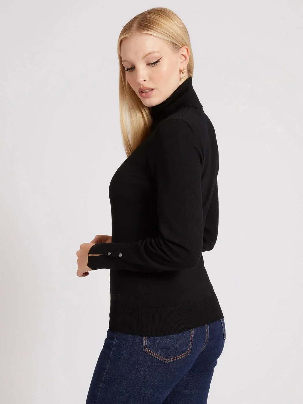 GUESS Maglione dolcevita Donna  W2BR53 Z2V62 JBLK Nero - Image 3