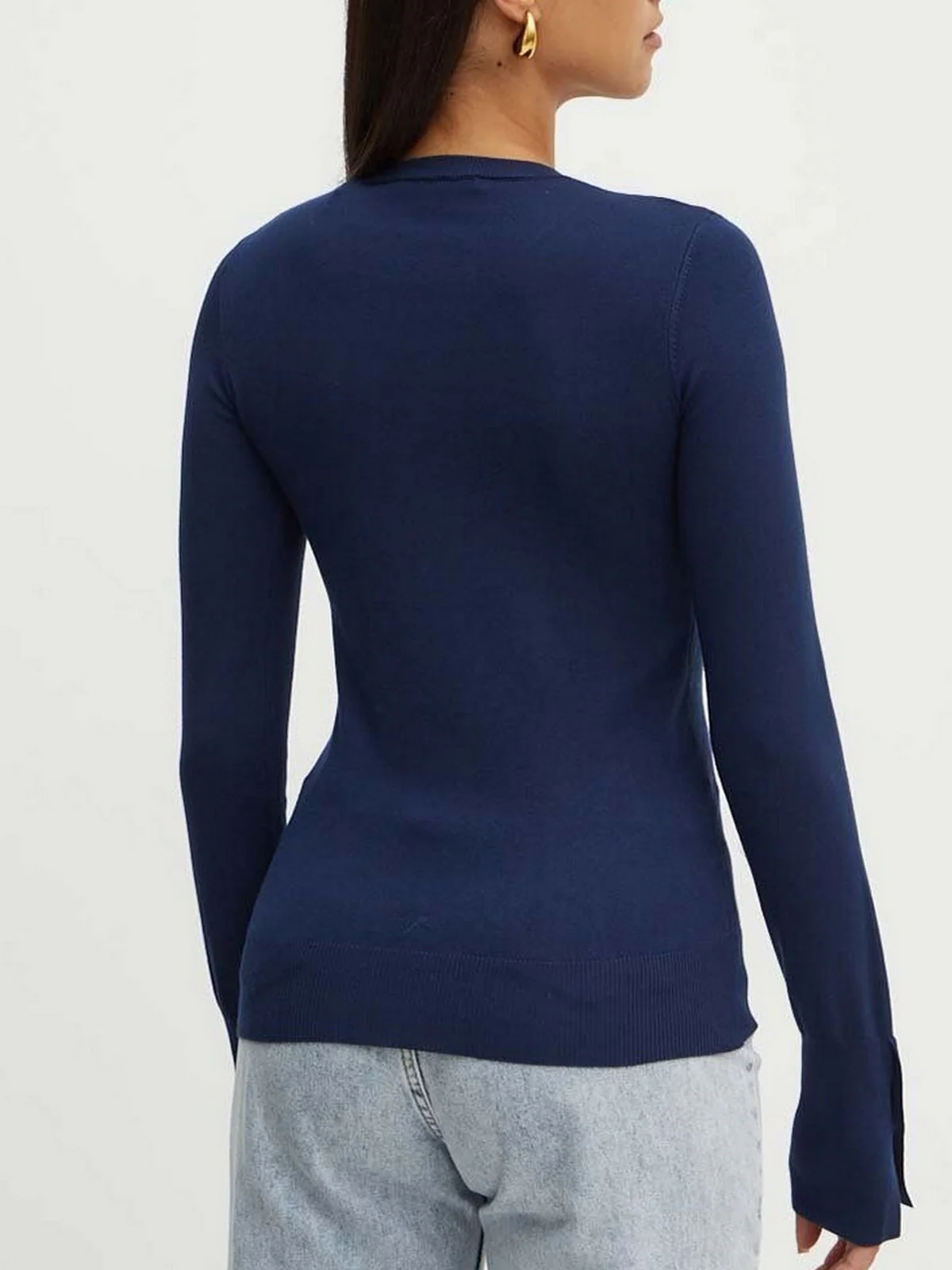 GUESS Maglione Donna ELINOR RN LS SWTR W2YR30 Z2V62 G7JX Blu - Image 3