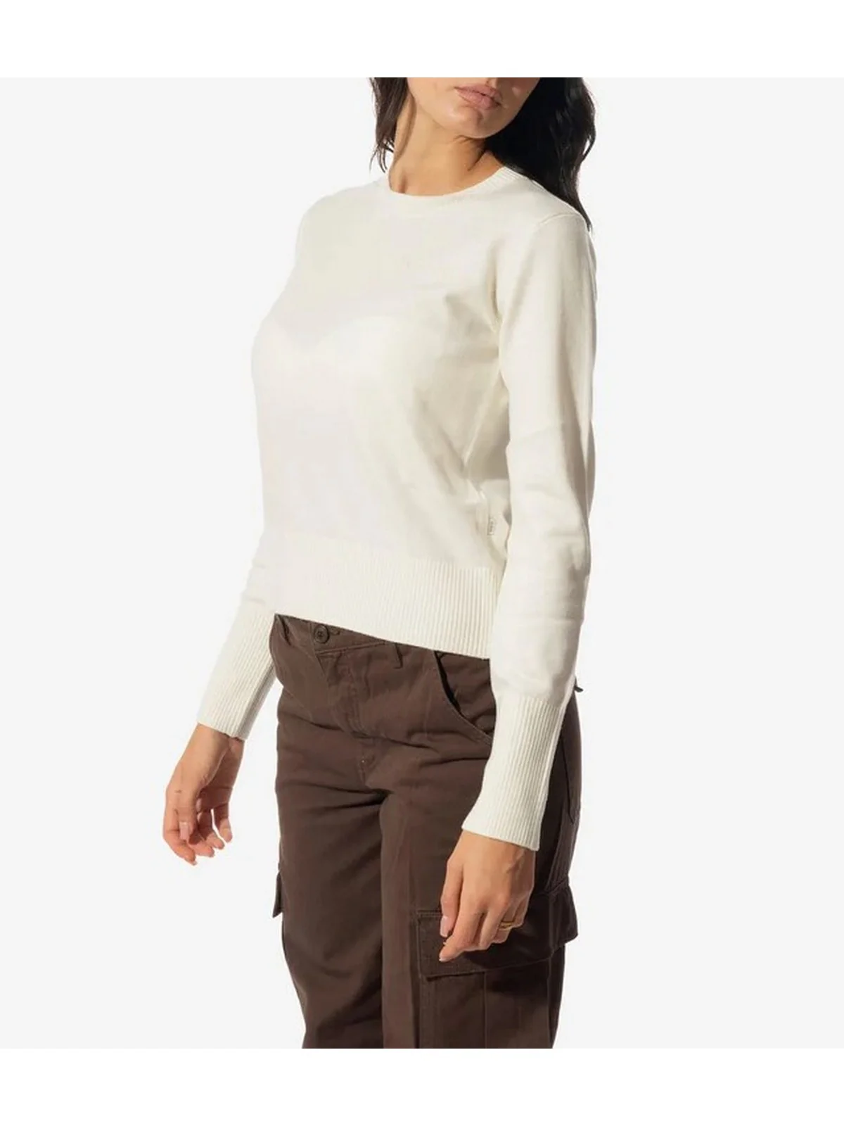 GUESS Maglione Donna GJ LS CN GUESS J EMB SWTR W4BR83 Z3HO2 G293 WARM WHITE - Image 3