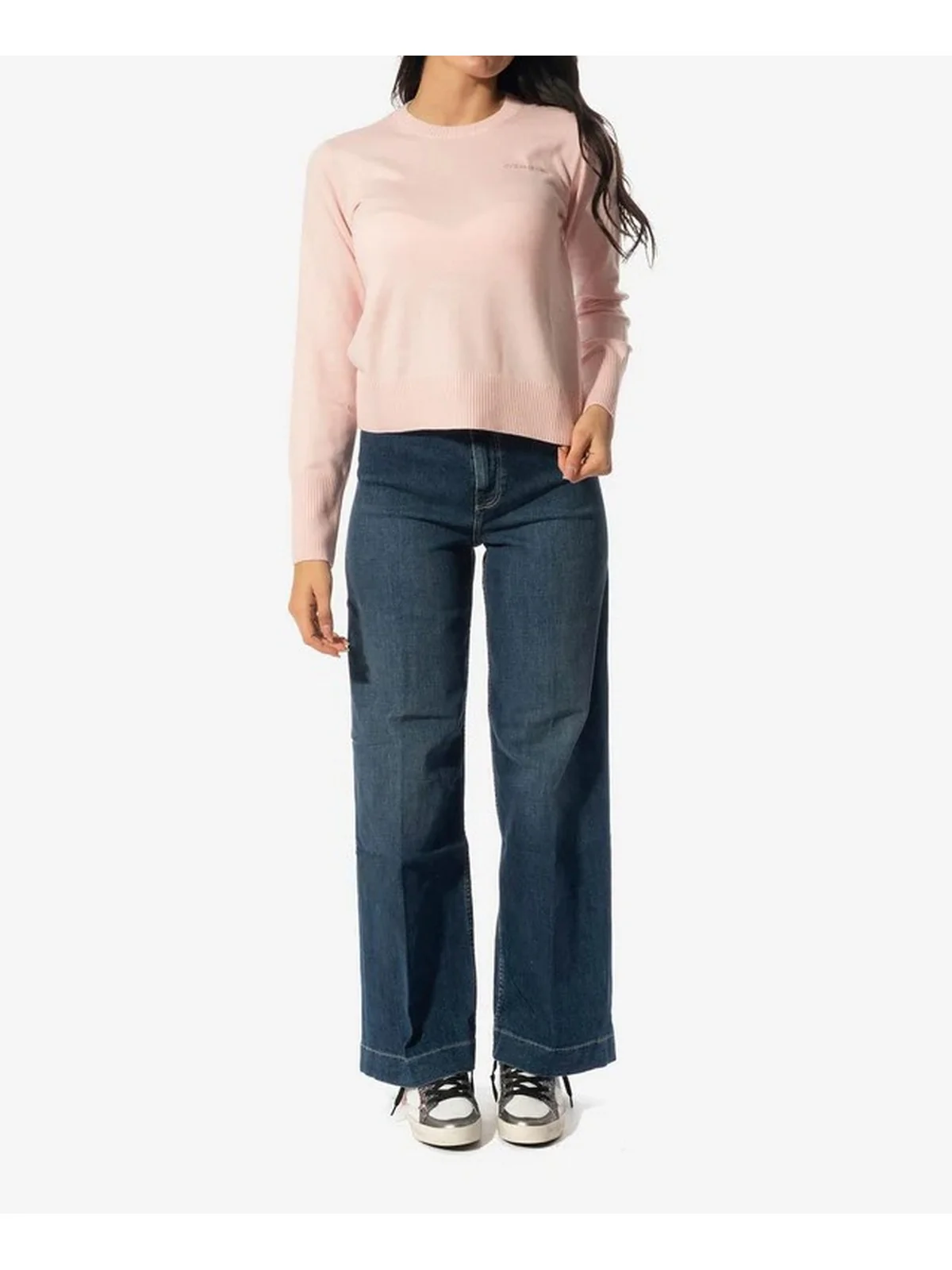 GUESS Maglione Donna GJ LS CN GUESS J EMB SWTR W4BR83 Z3HO2 G6R4 BLUSH COTTON - Image 2