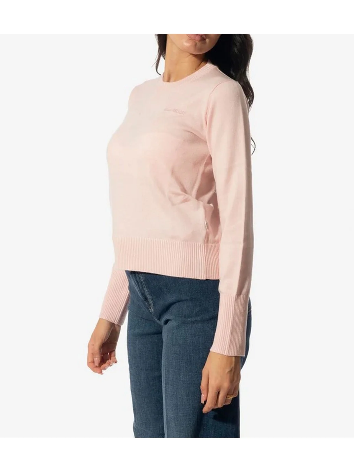 GUESS Maglione Donna GJ LS CN GUESS J EMB SWTR W4BR83 Z3HO2 G6R4 BLUSH COTTON - Image 3