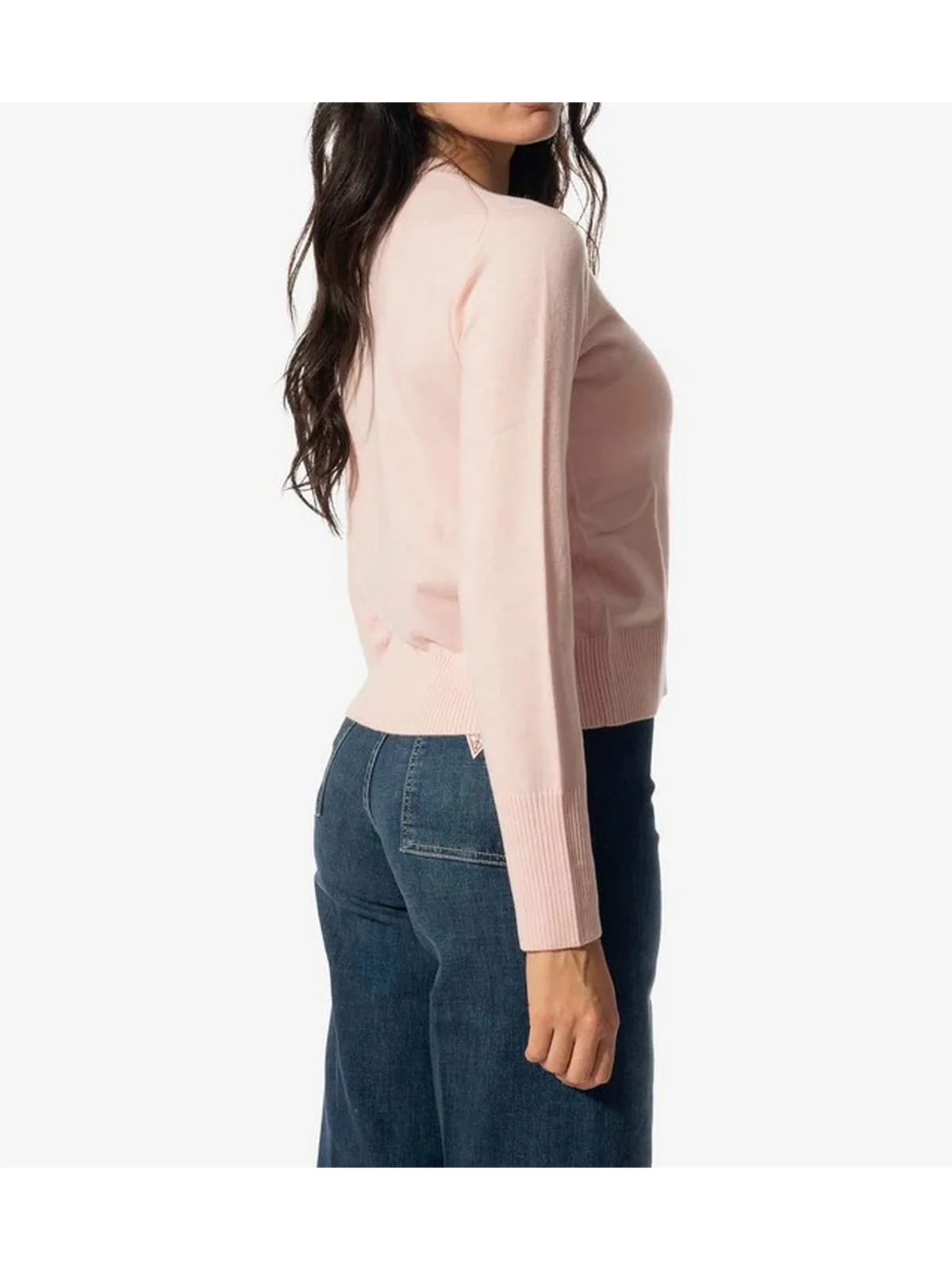 GUESS Maglione Donna GJ LS CN GUESS J EMB SWTR W4BR83 Z3HO2 G6R4 BLUSH COTTON - Image 4